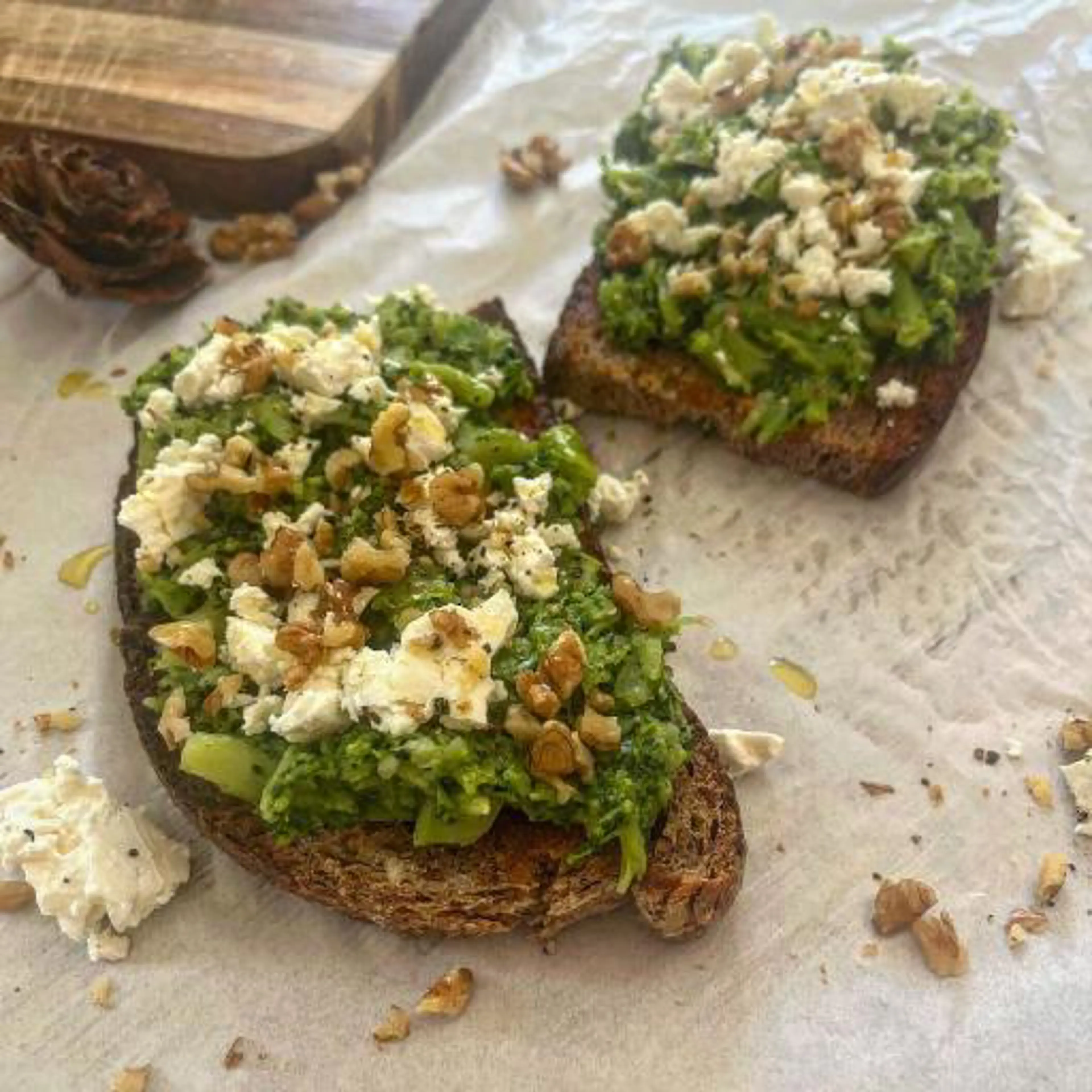 Broccoli bruschetta