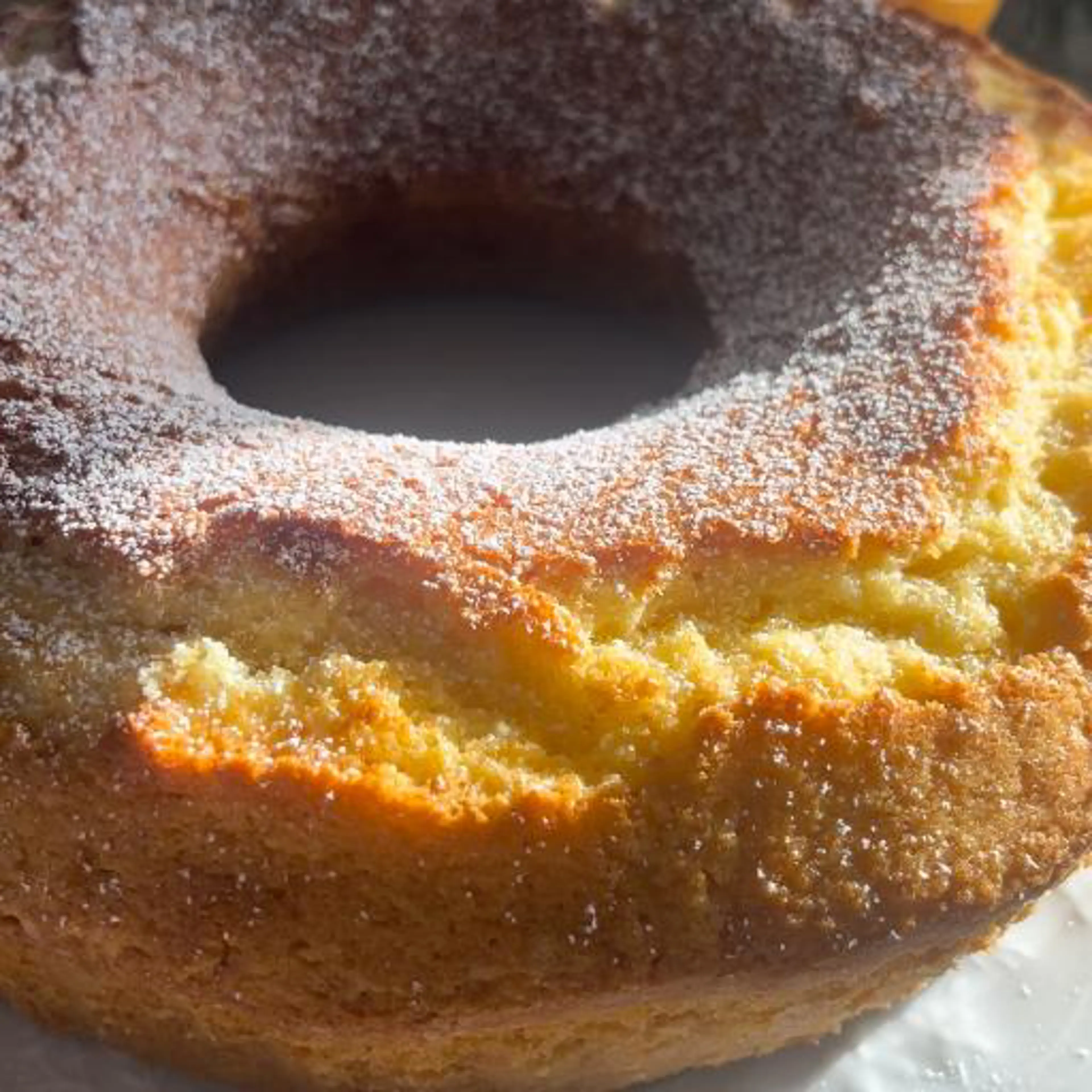 Bolo de furo de laranja