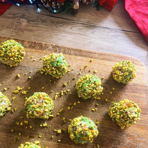 Zoute truffels met erwten en ricotta