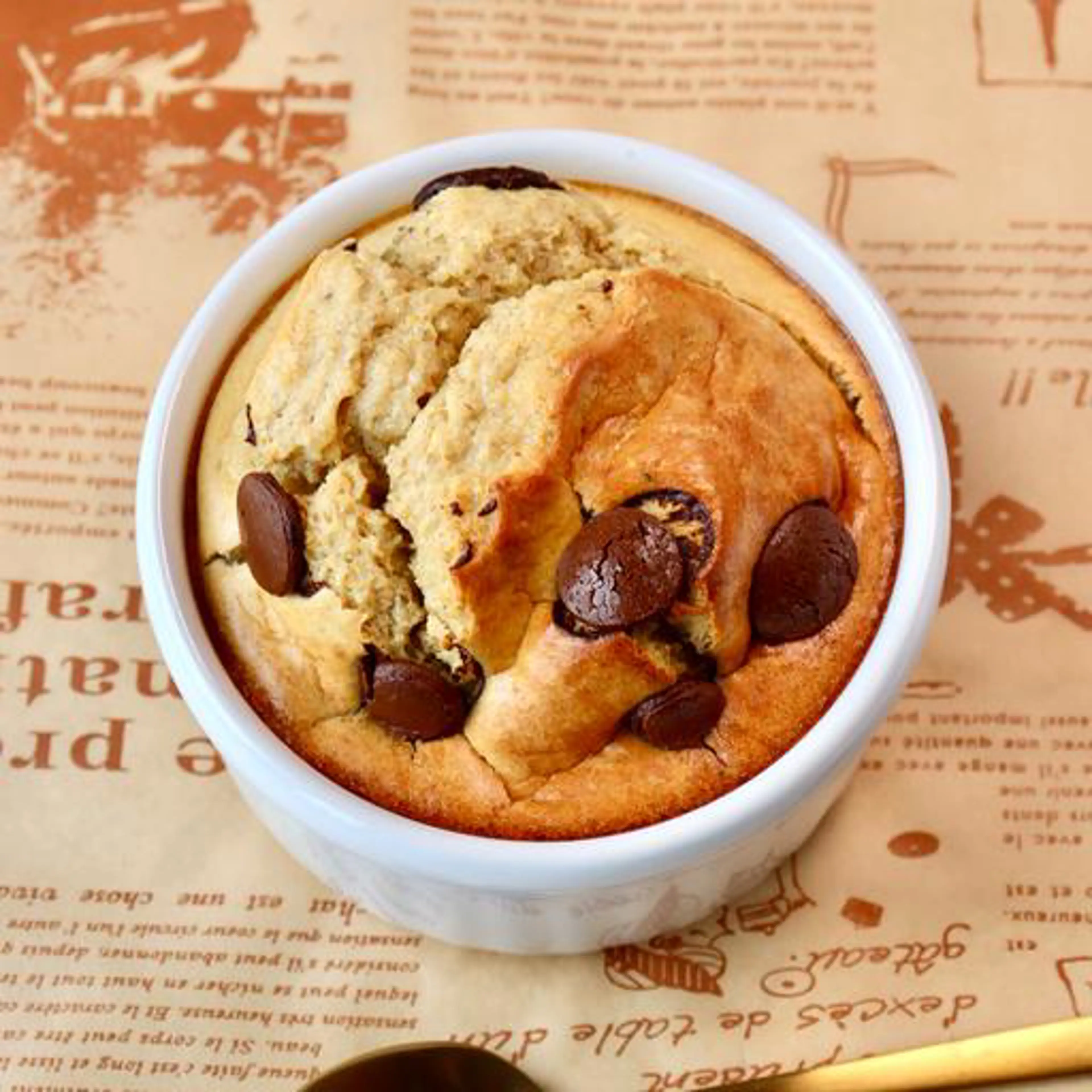 Baked cookie oatmeal muffin