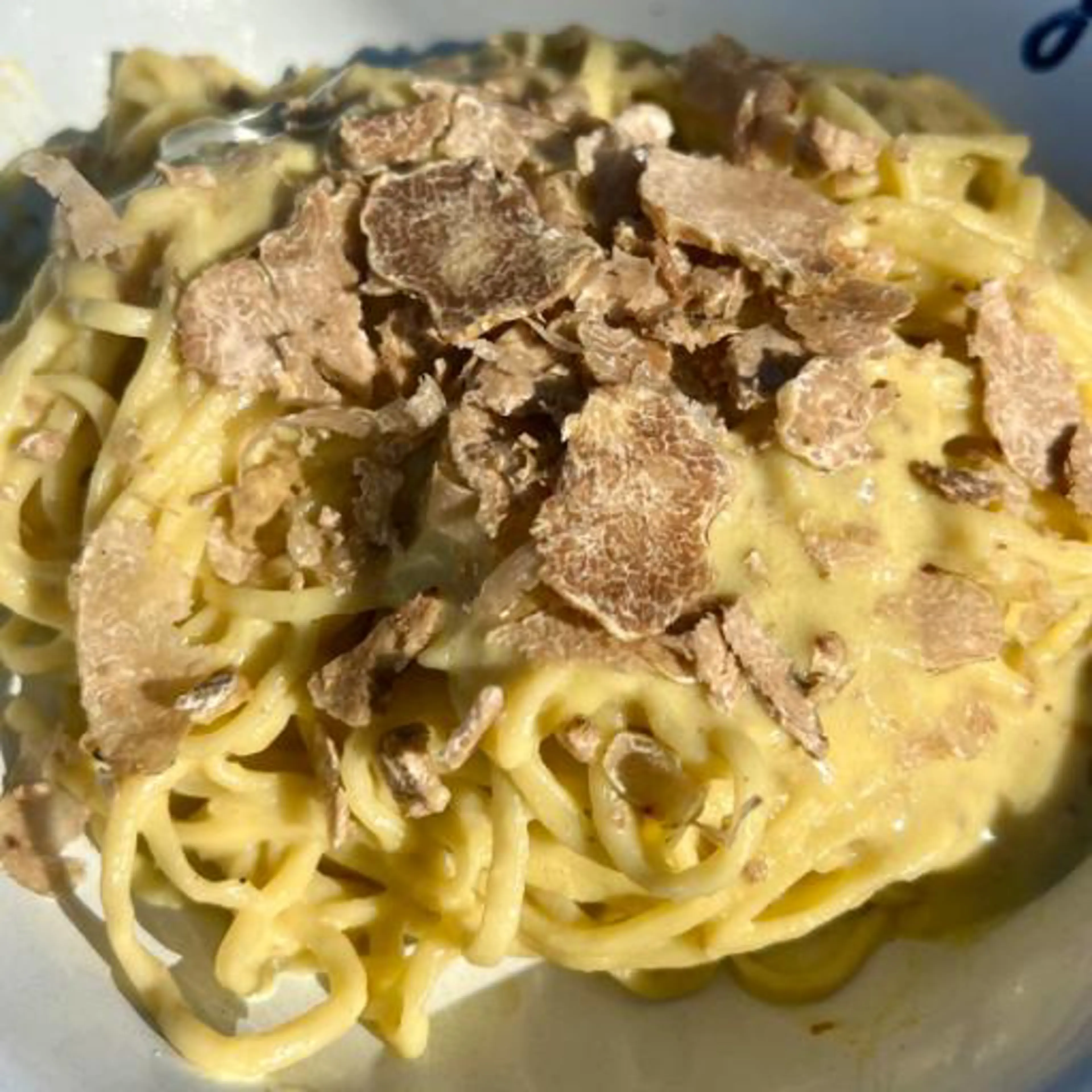 Carbonara with truffle
