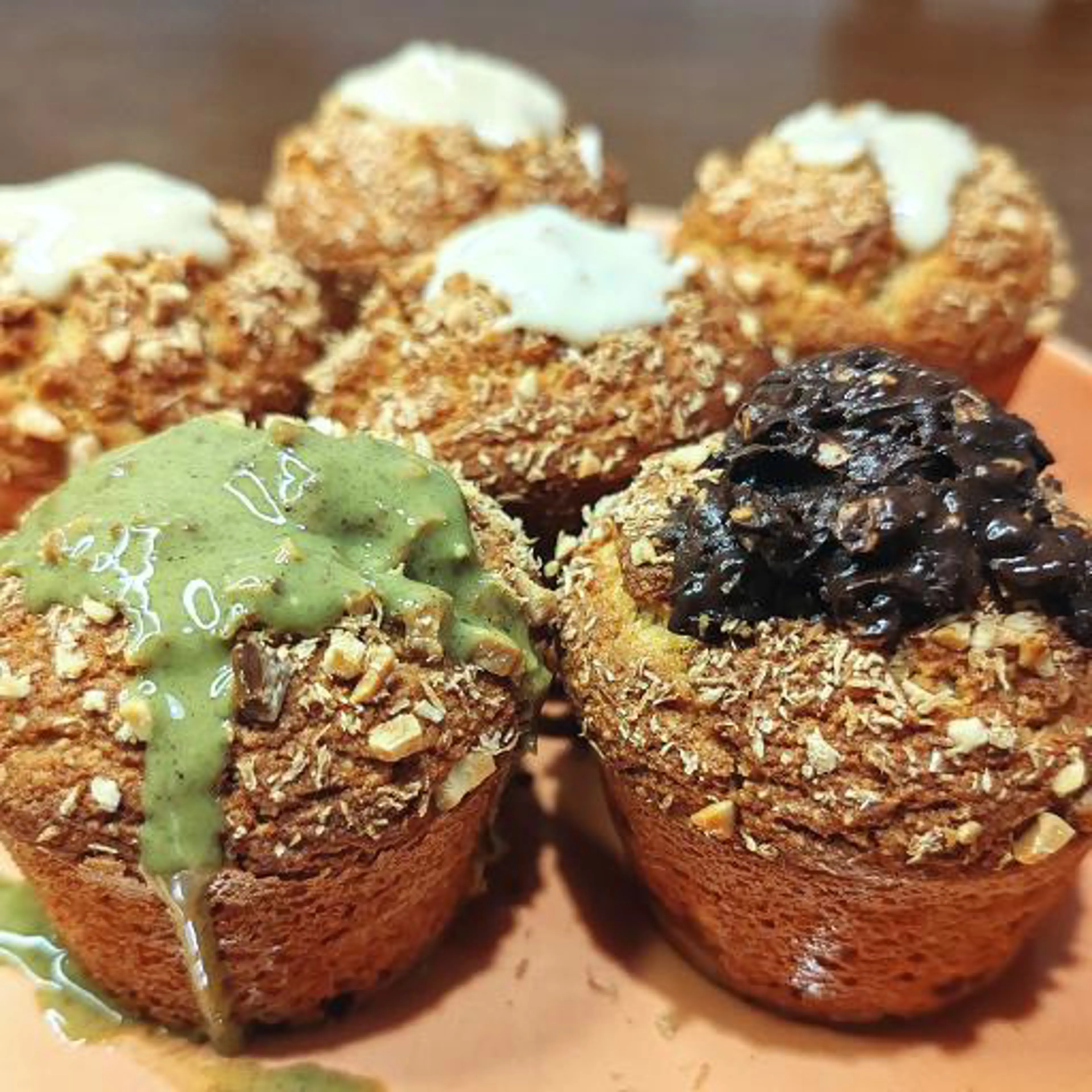 Bademli ve hindistan cevizli muffin