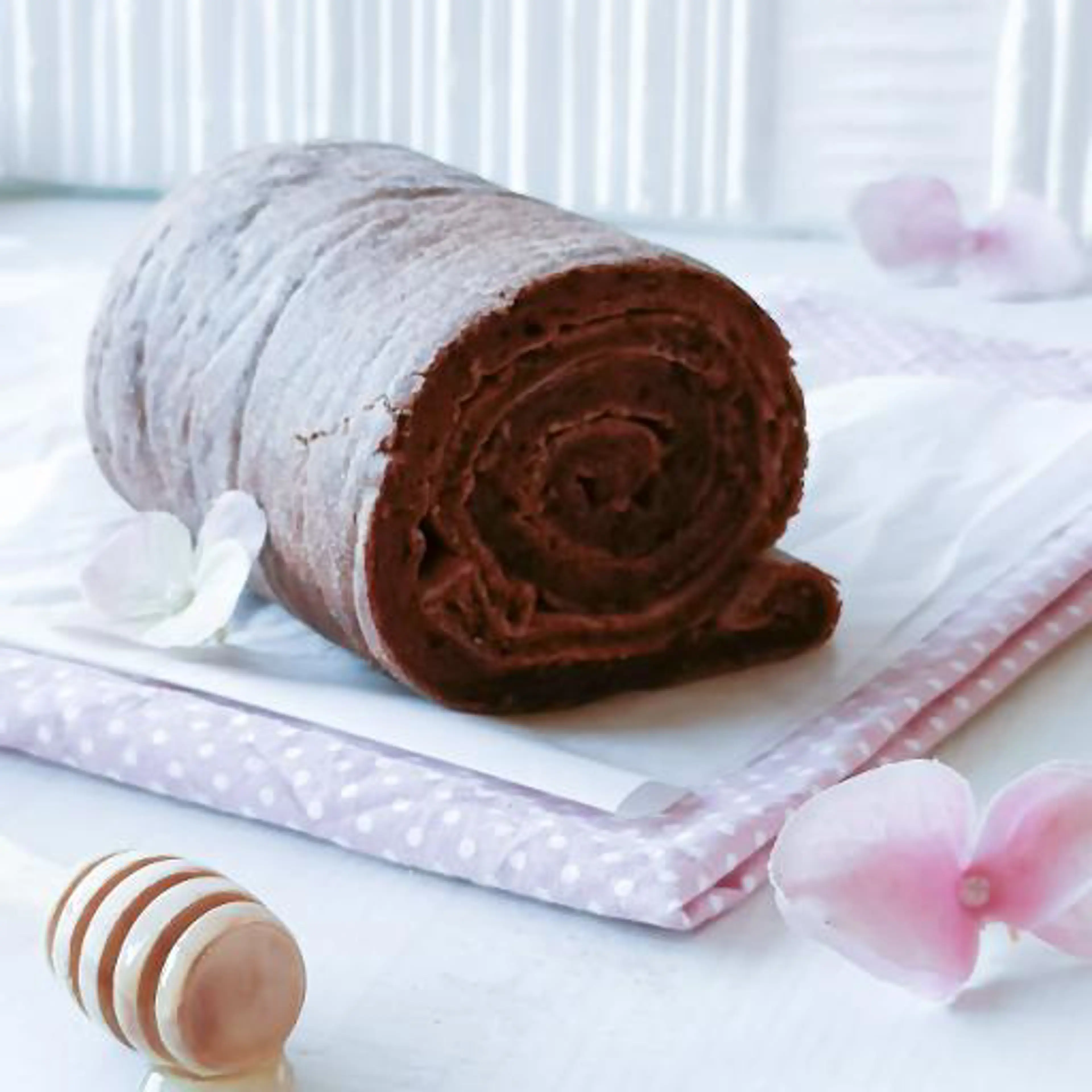 Chocolate sponge roll