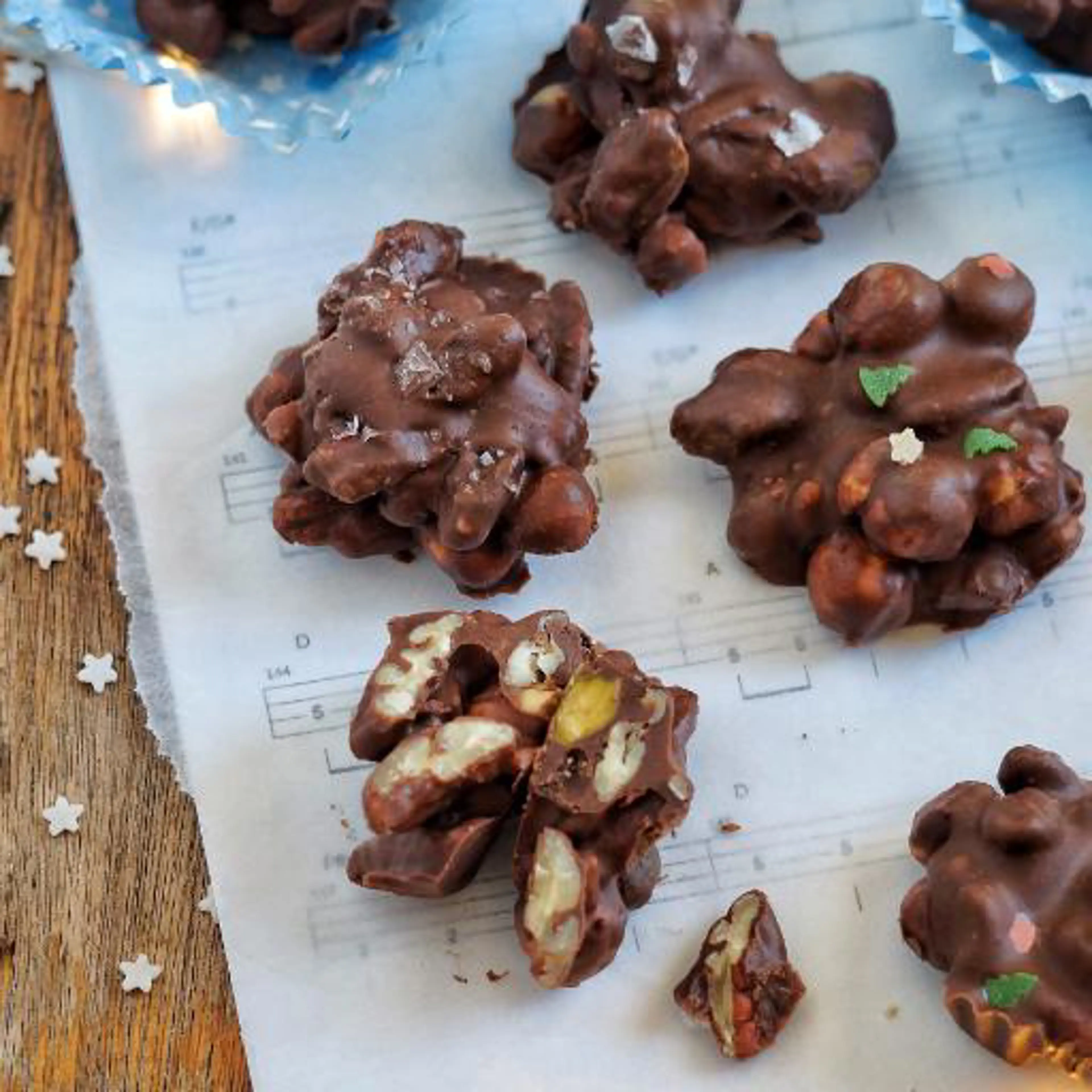 Chocolate and nut chocolates