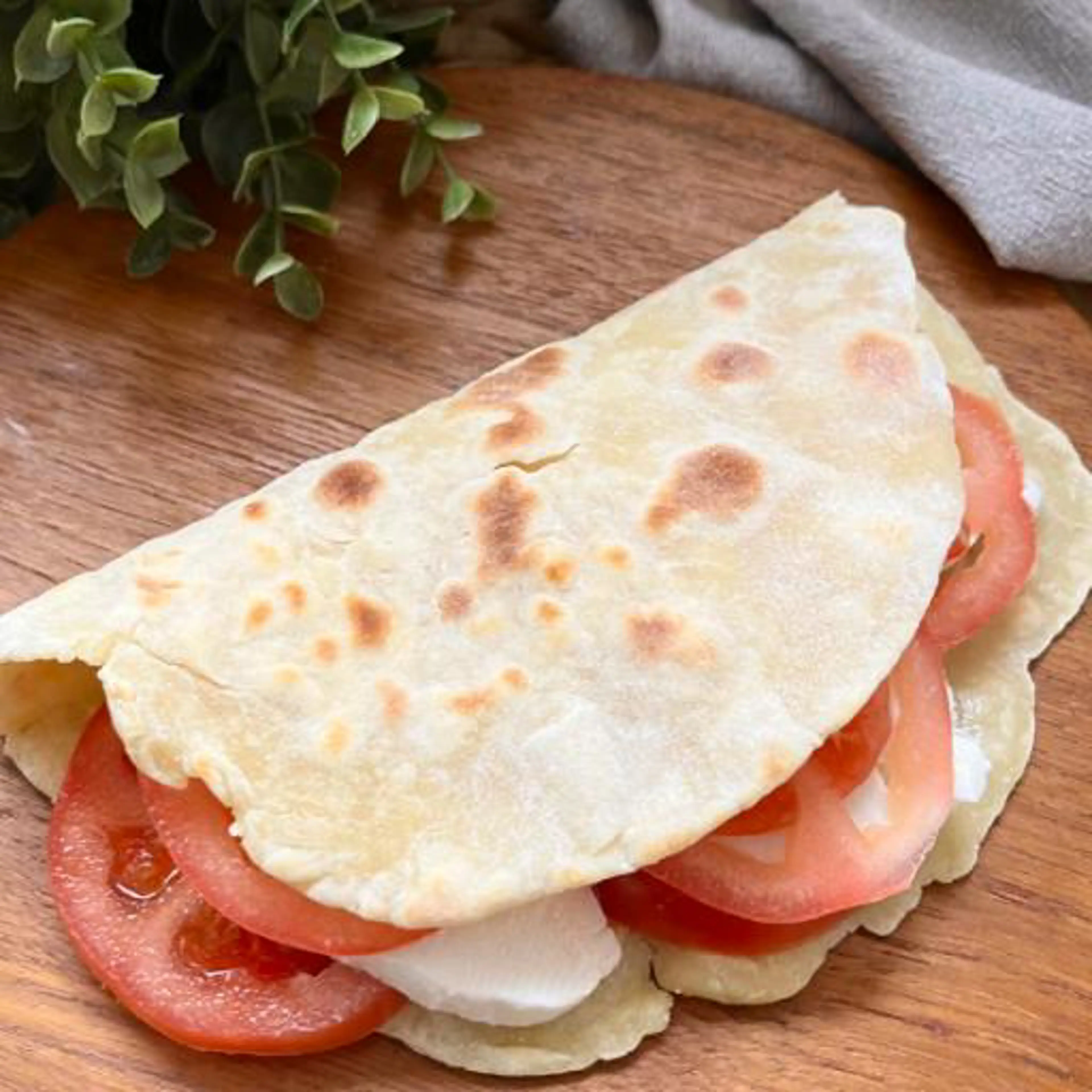 Greek yogurt protein piadine