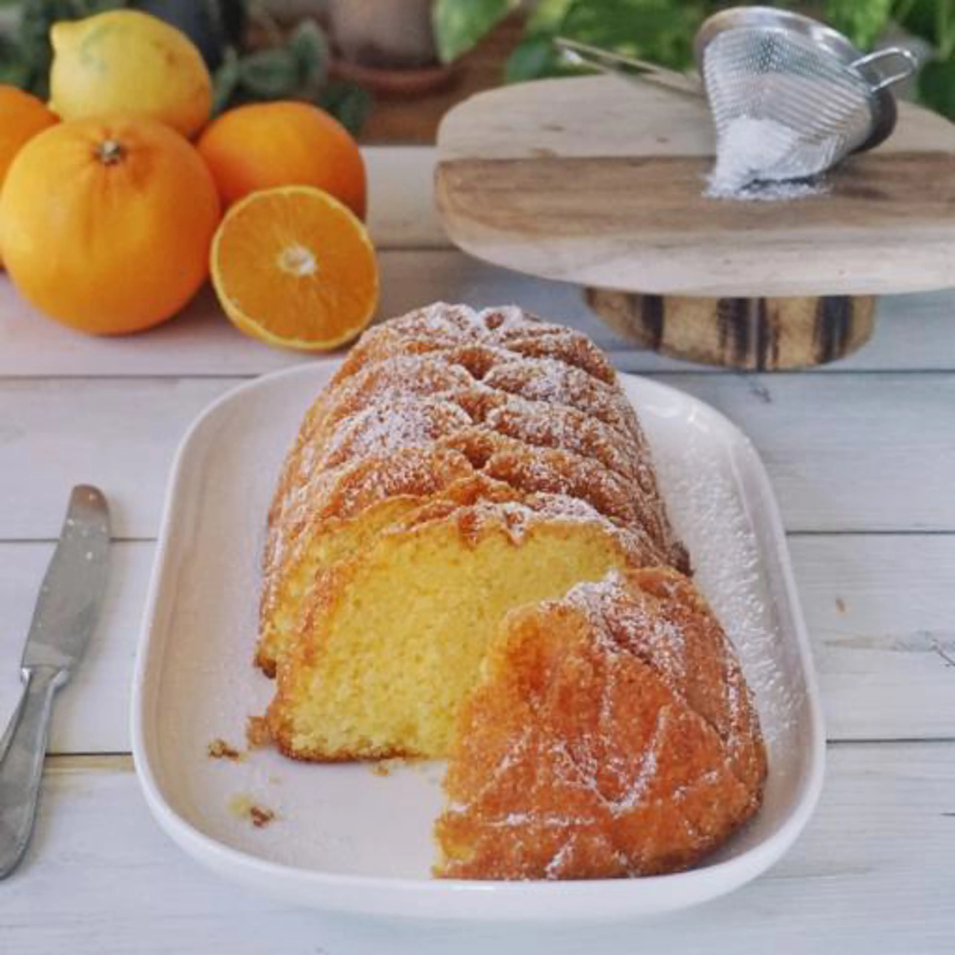 Citrus plumcake