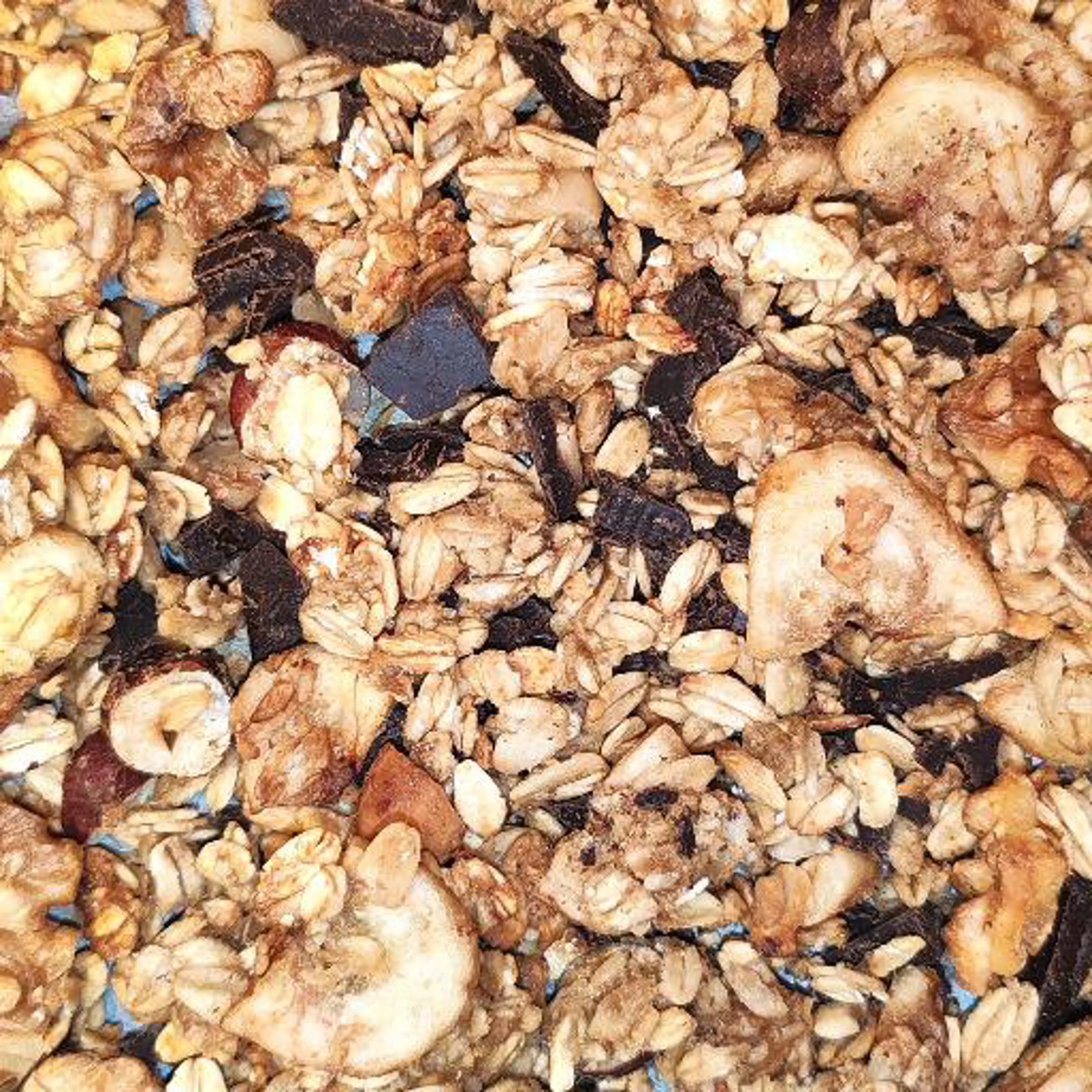 Banana and chocolate granola