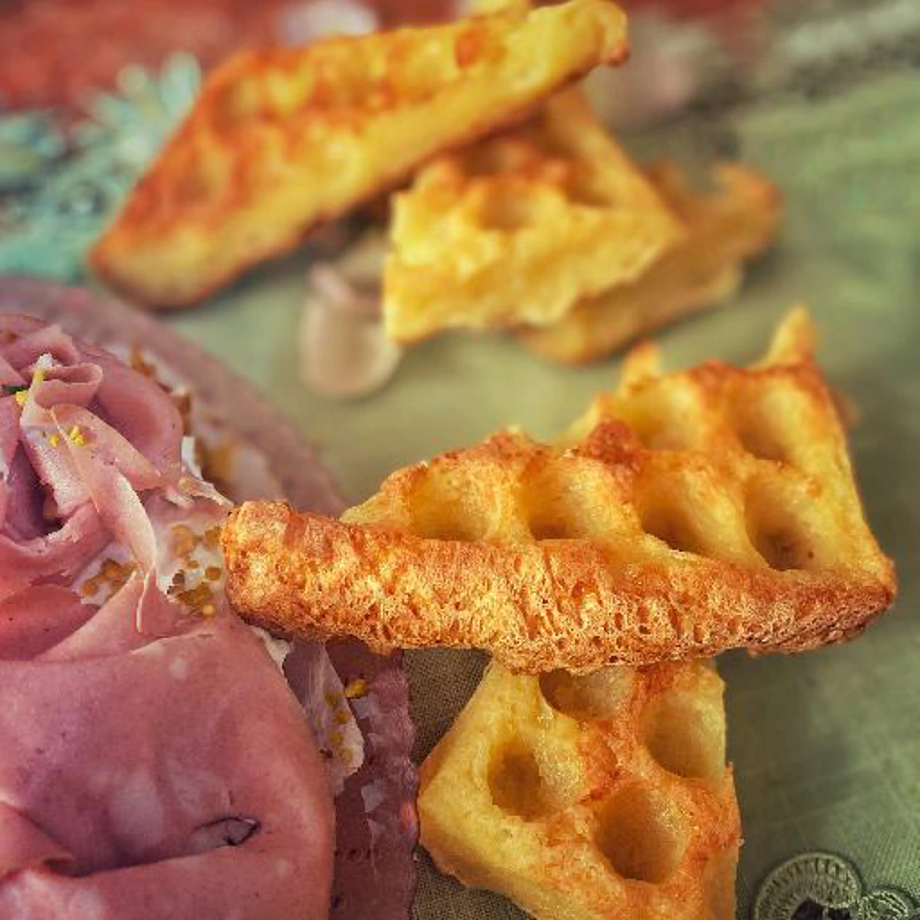 Waffle pao de queijo