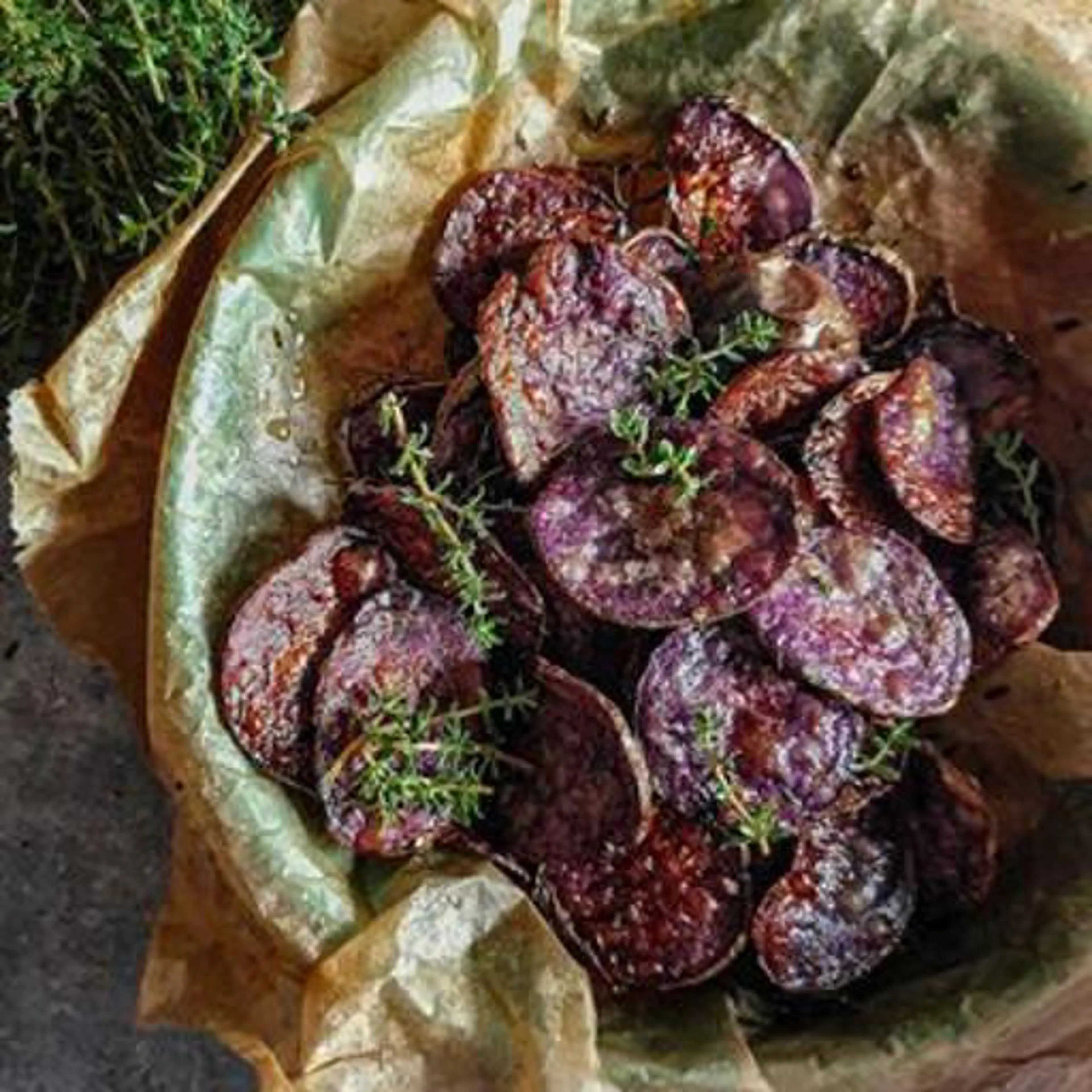Purple potato chips