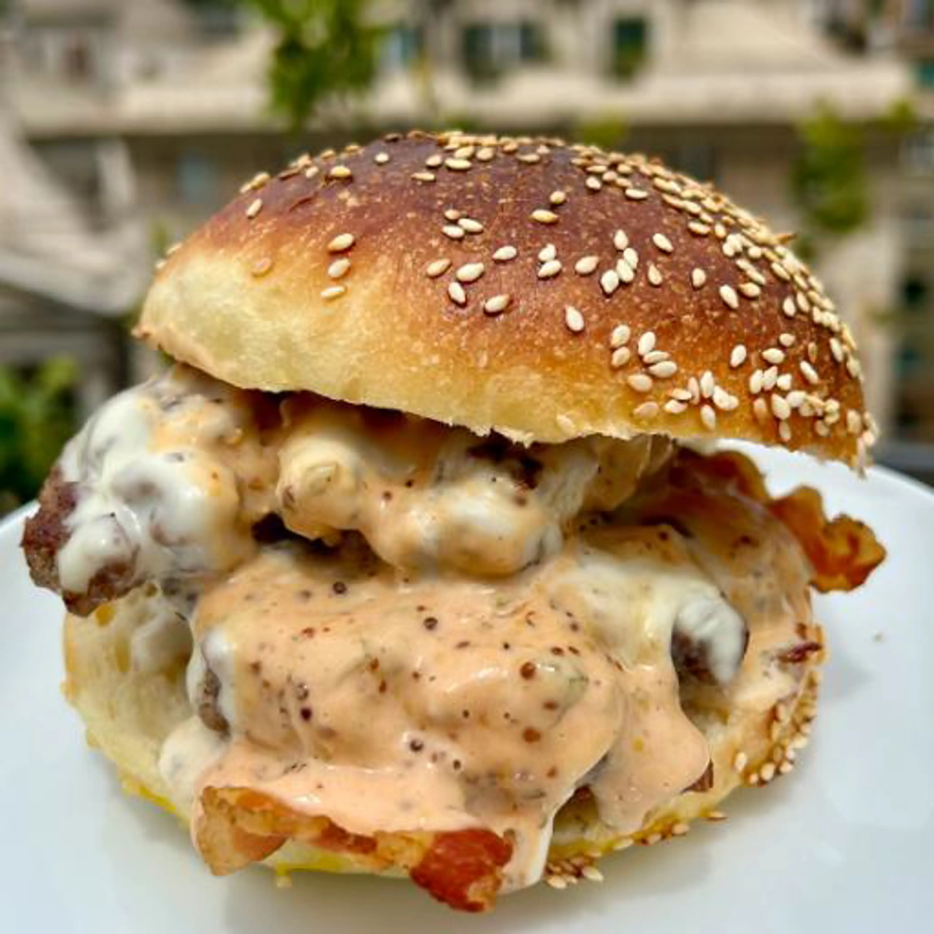 Hamburguesa casera