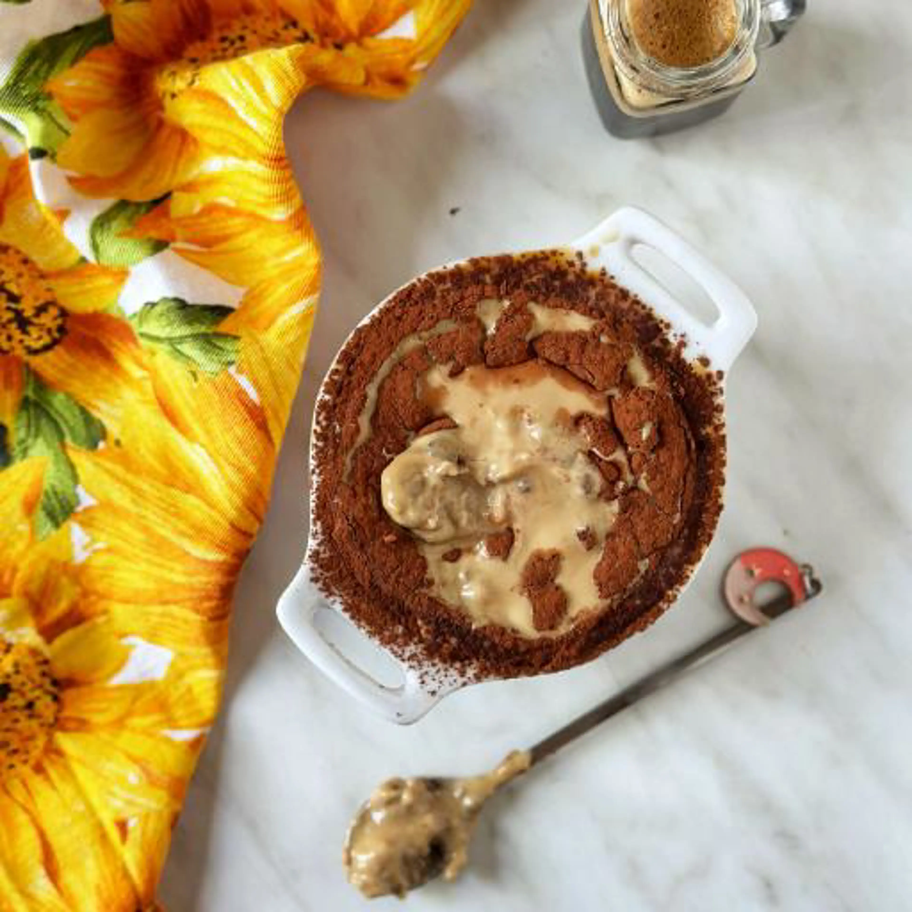 Caramel tiramisu porridge