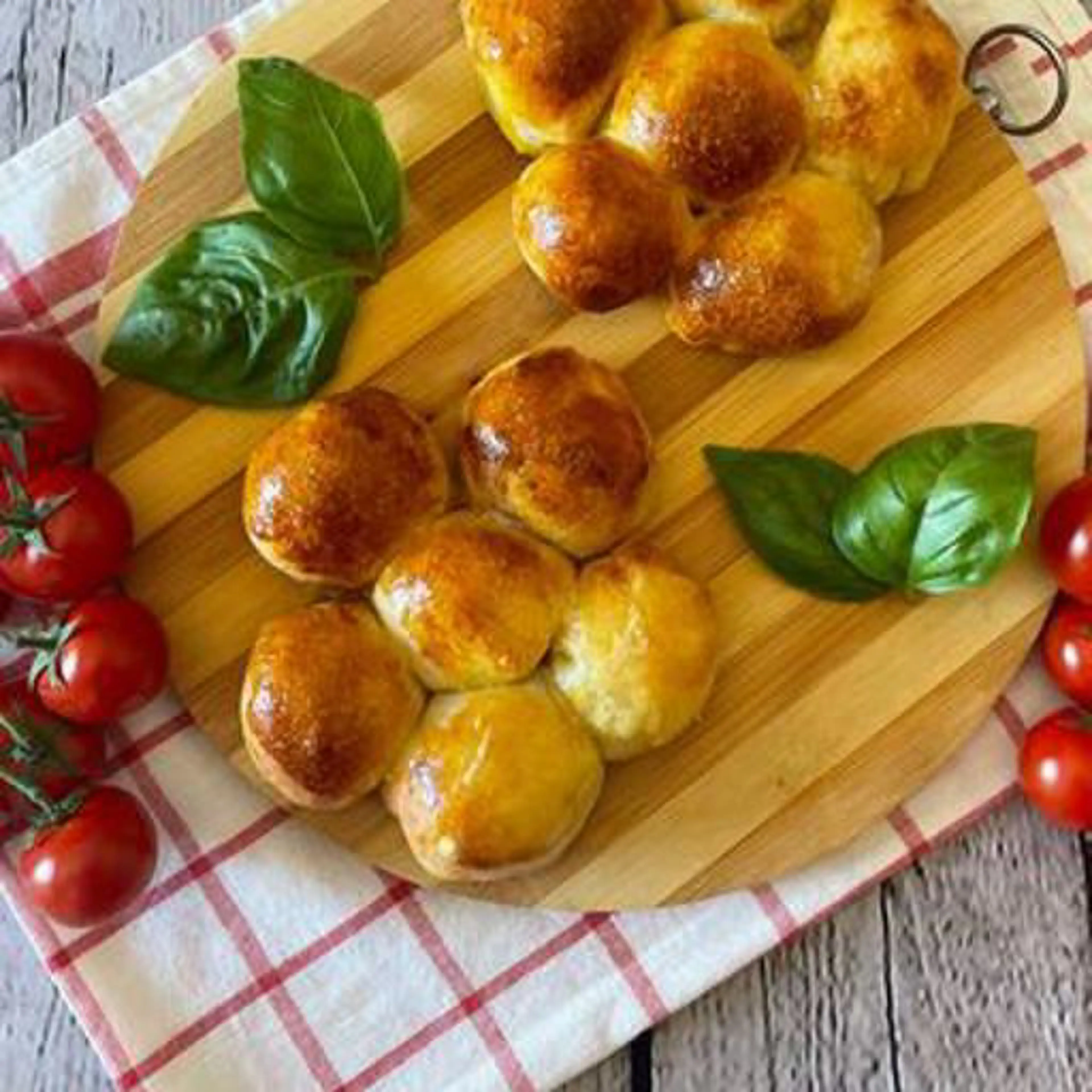 Air fryer flower rolls