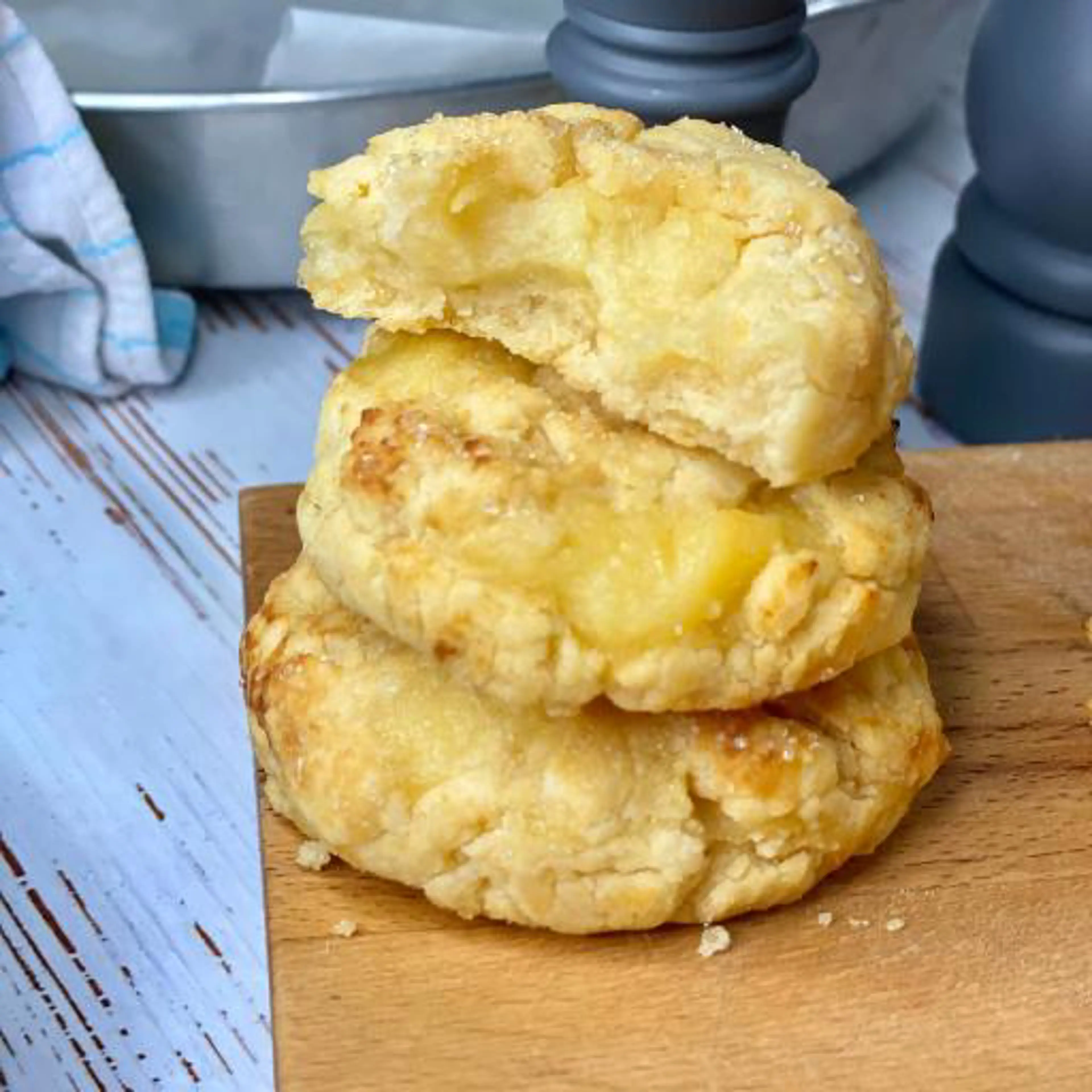 Custard biscuits without lactose and without nickel
