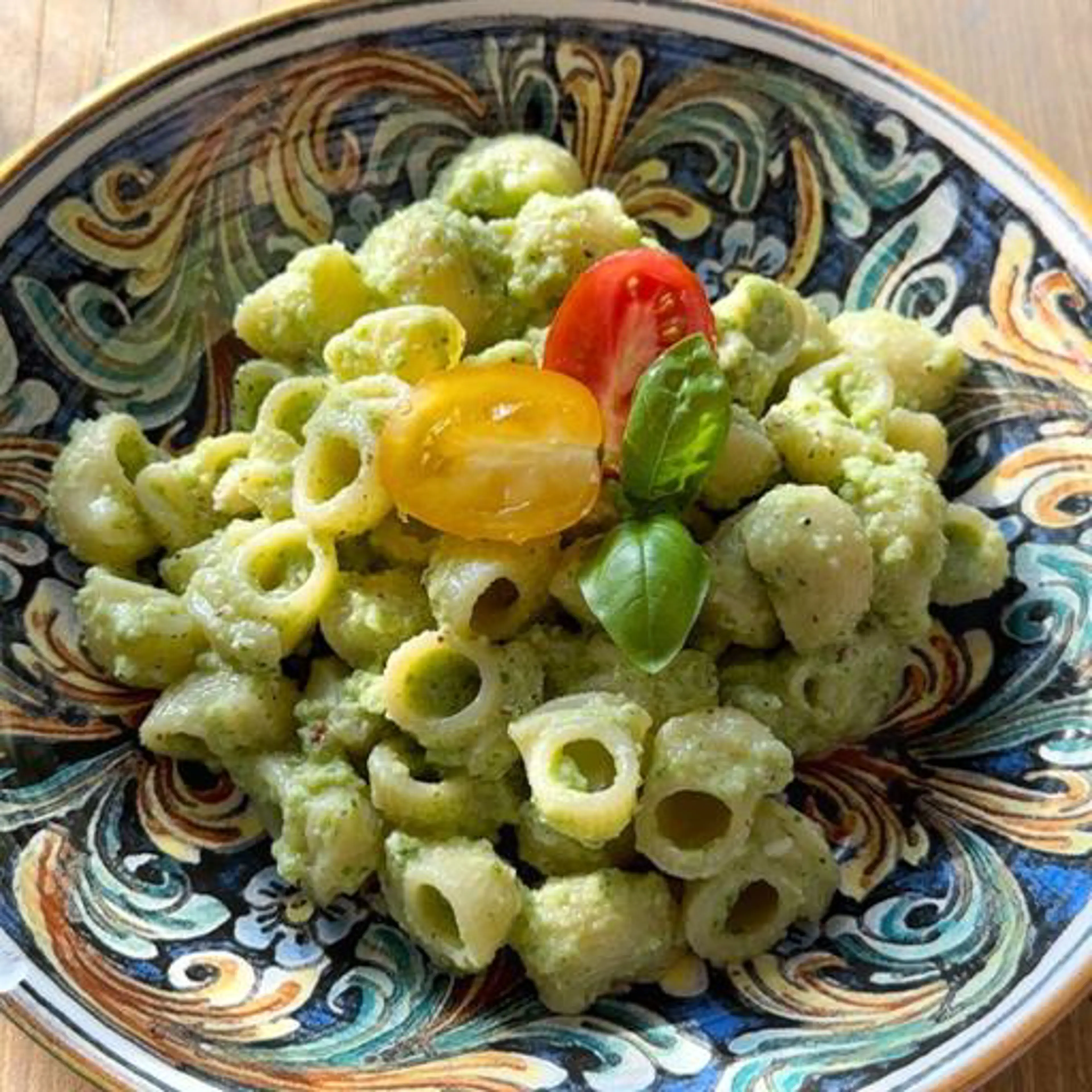 Pâtes au pesto de courgettes
