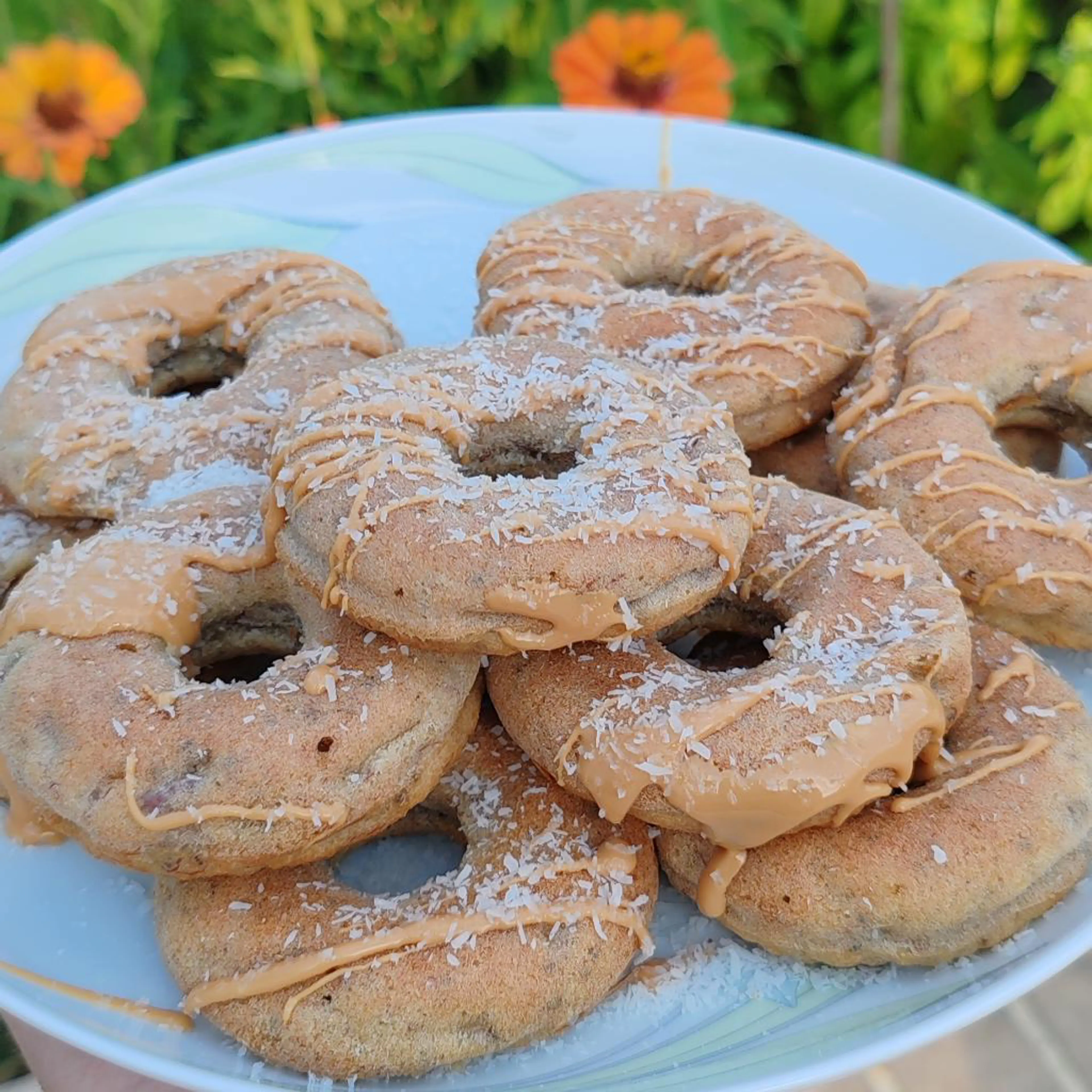 Rosquinhas de banana e coco