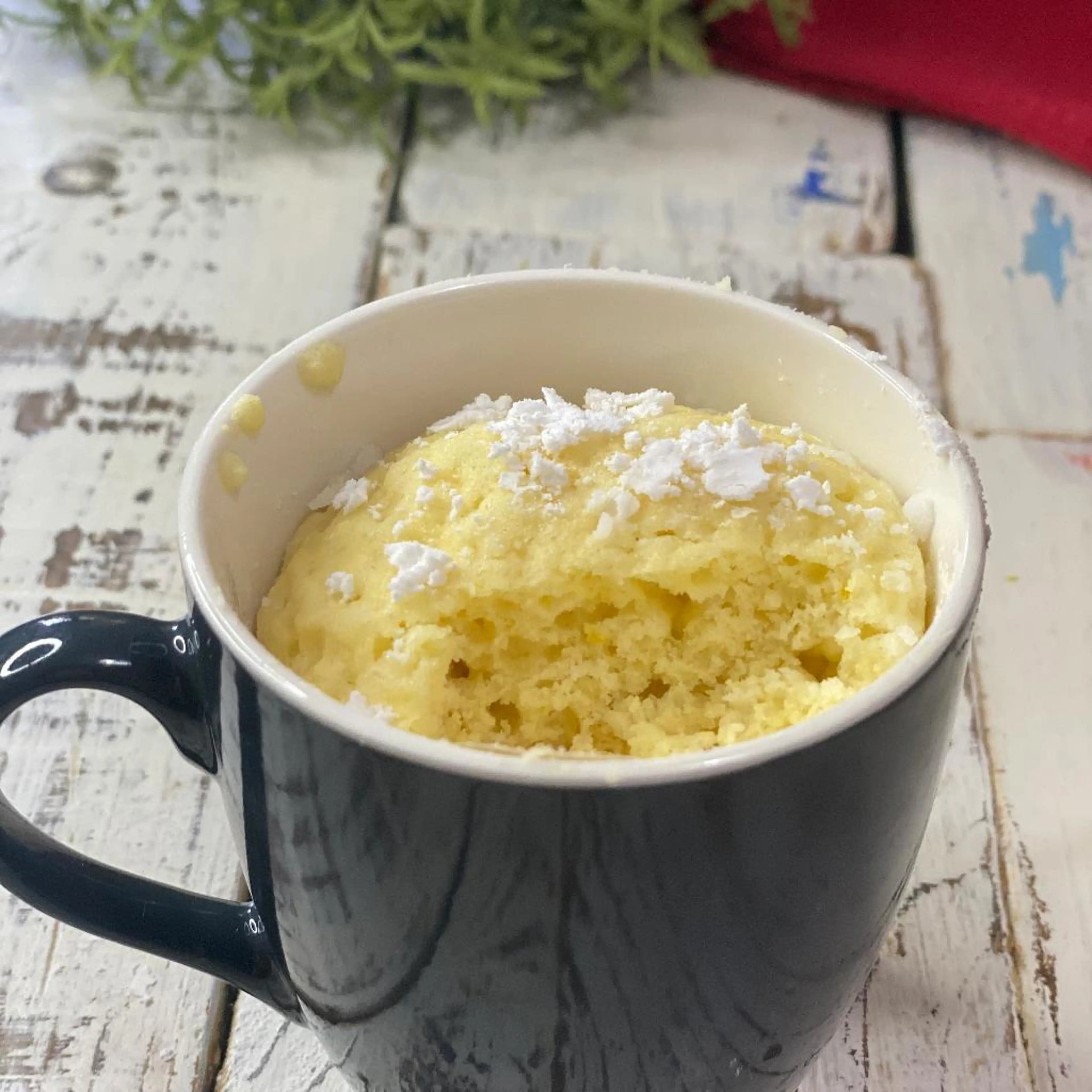Soft lemon cake in the microwave (gluten-free, sugar-free, nickel-free, lactose-free)