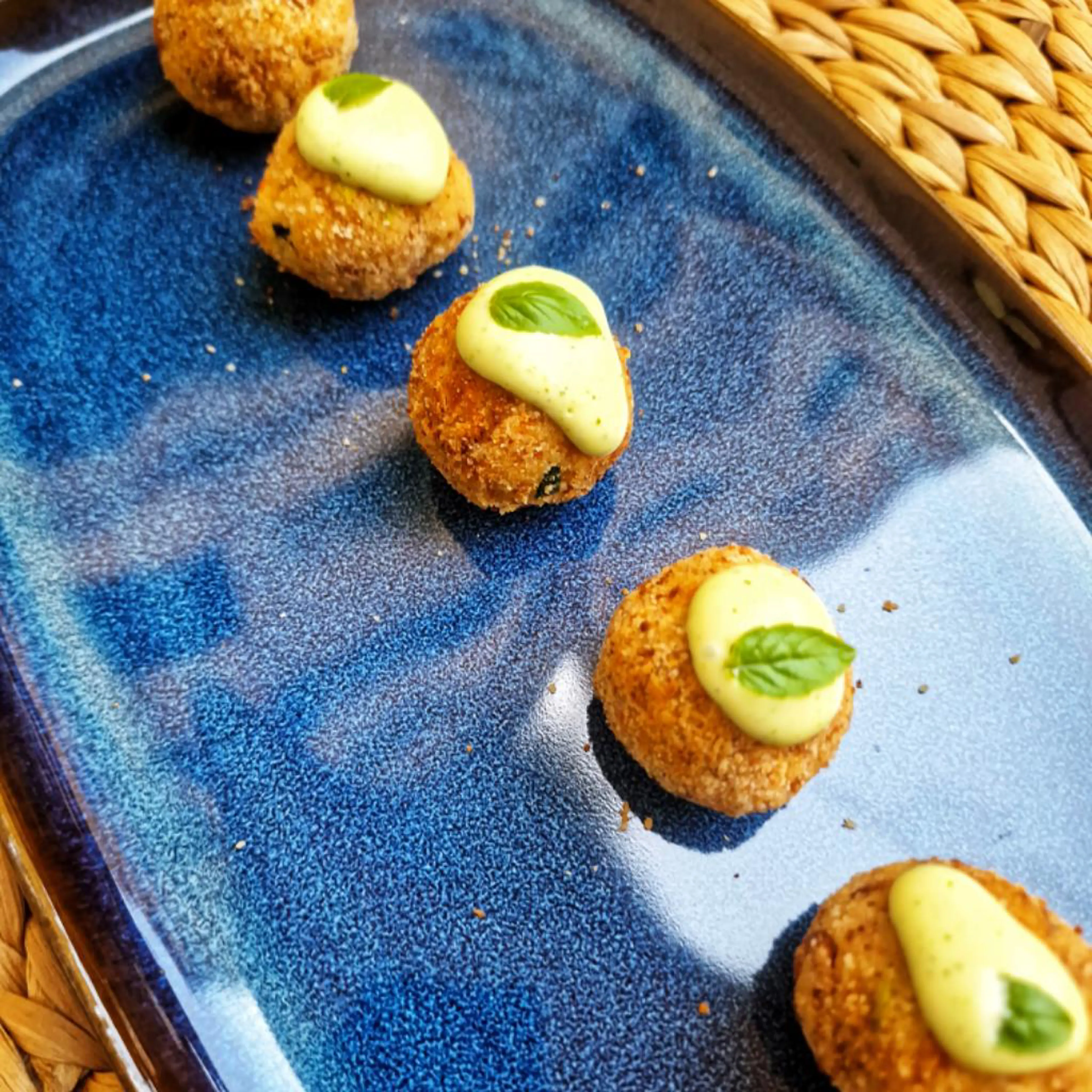 Vegan meatballs with couscous