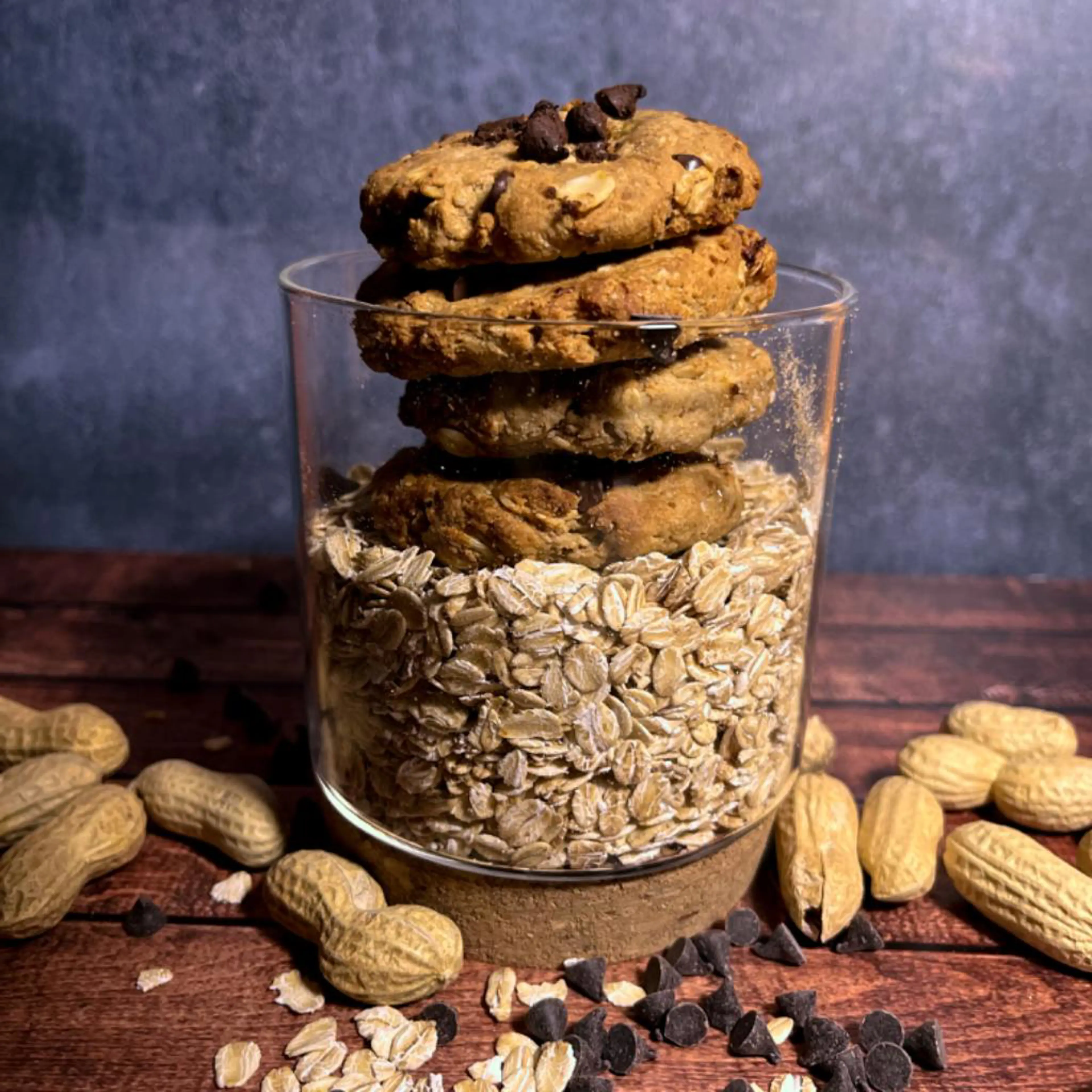 Banana and peanut butter cookies