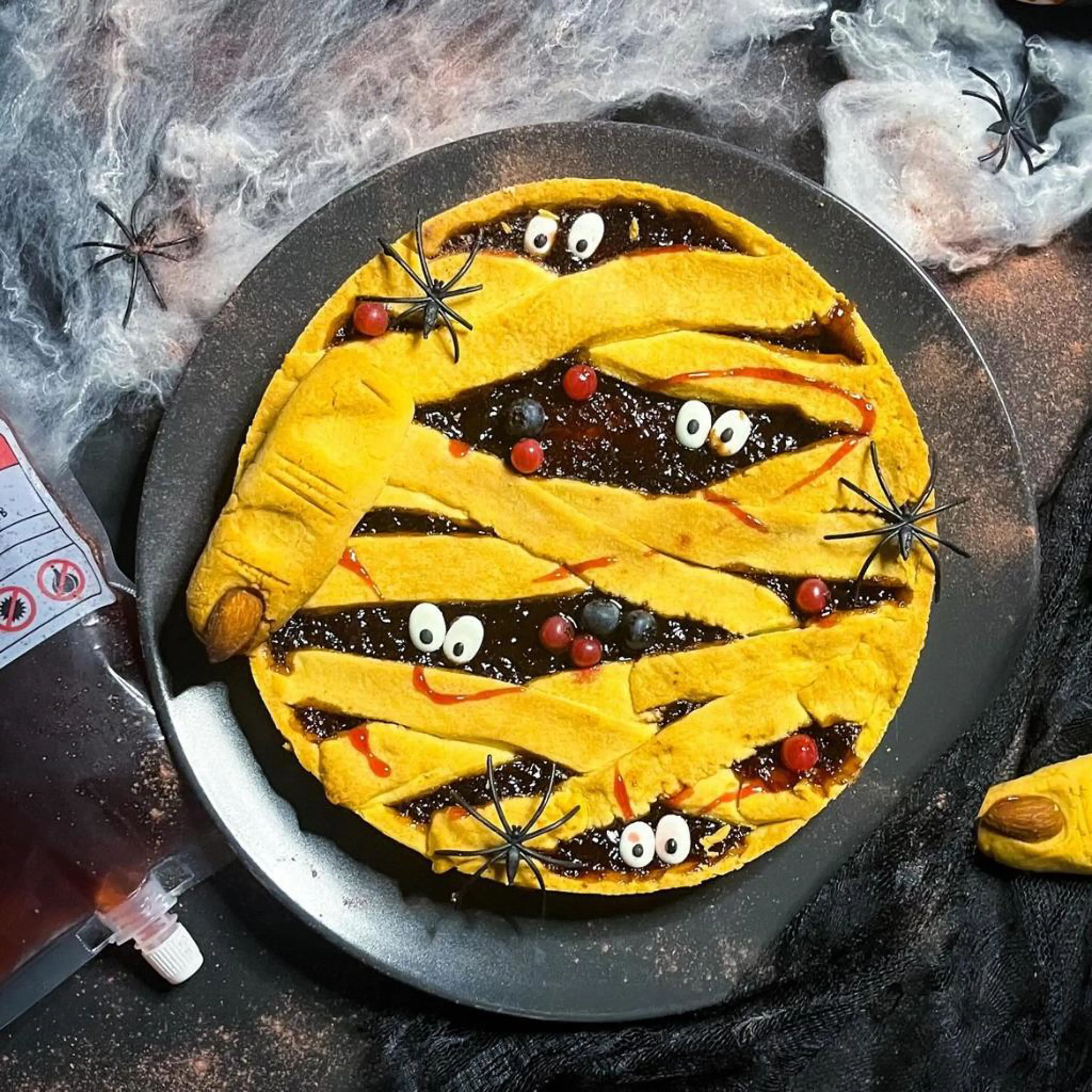Halloween-mummietaartje 🕷️