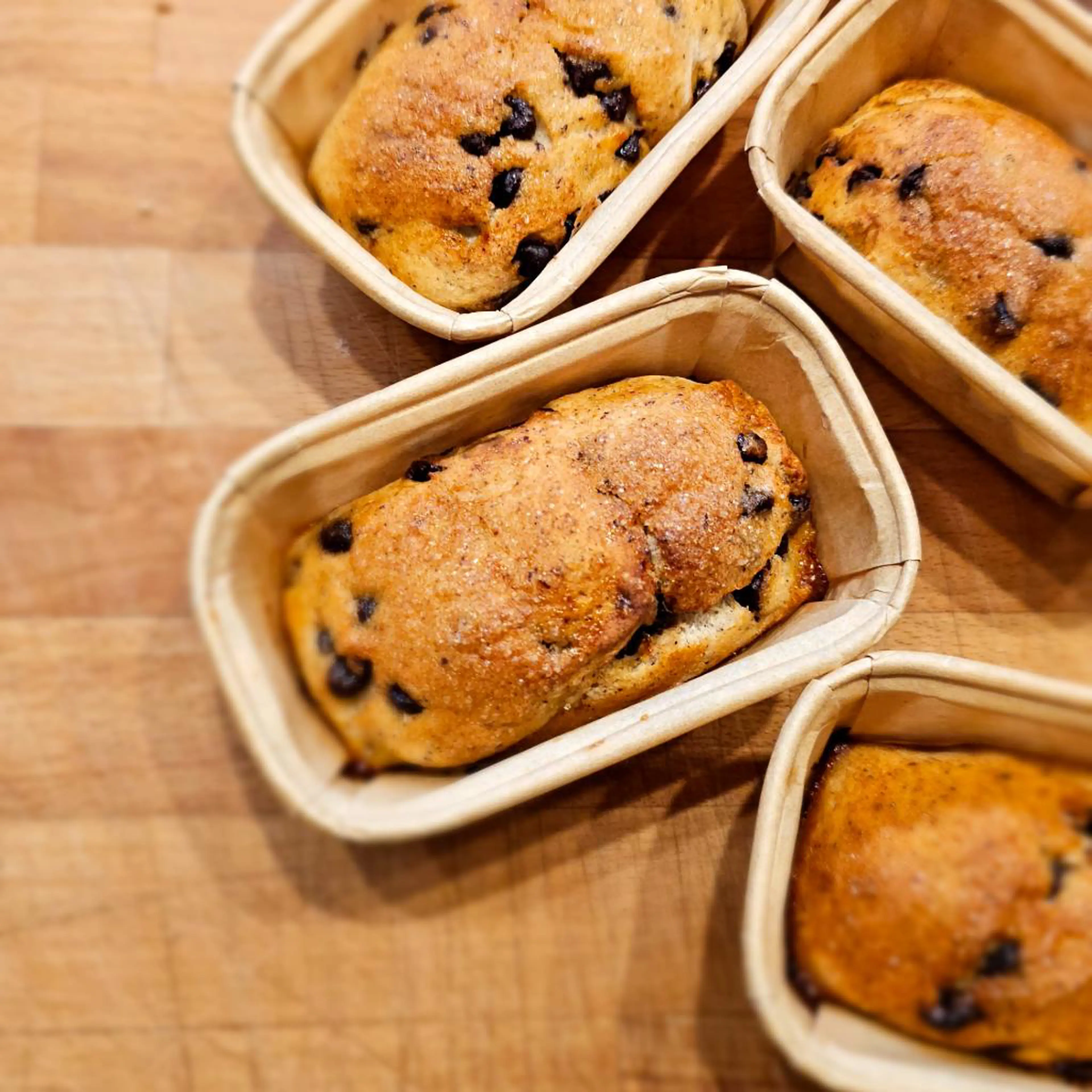 Wholemeal gluten-free pangoccioli