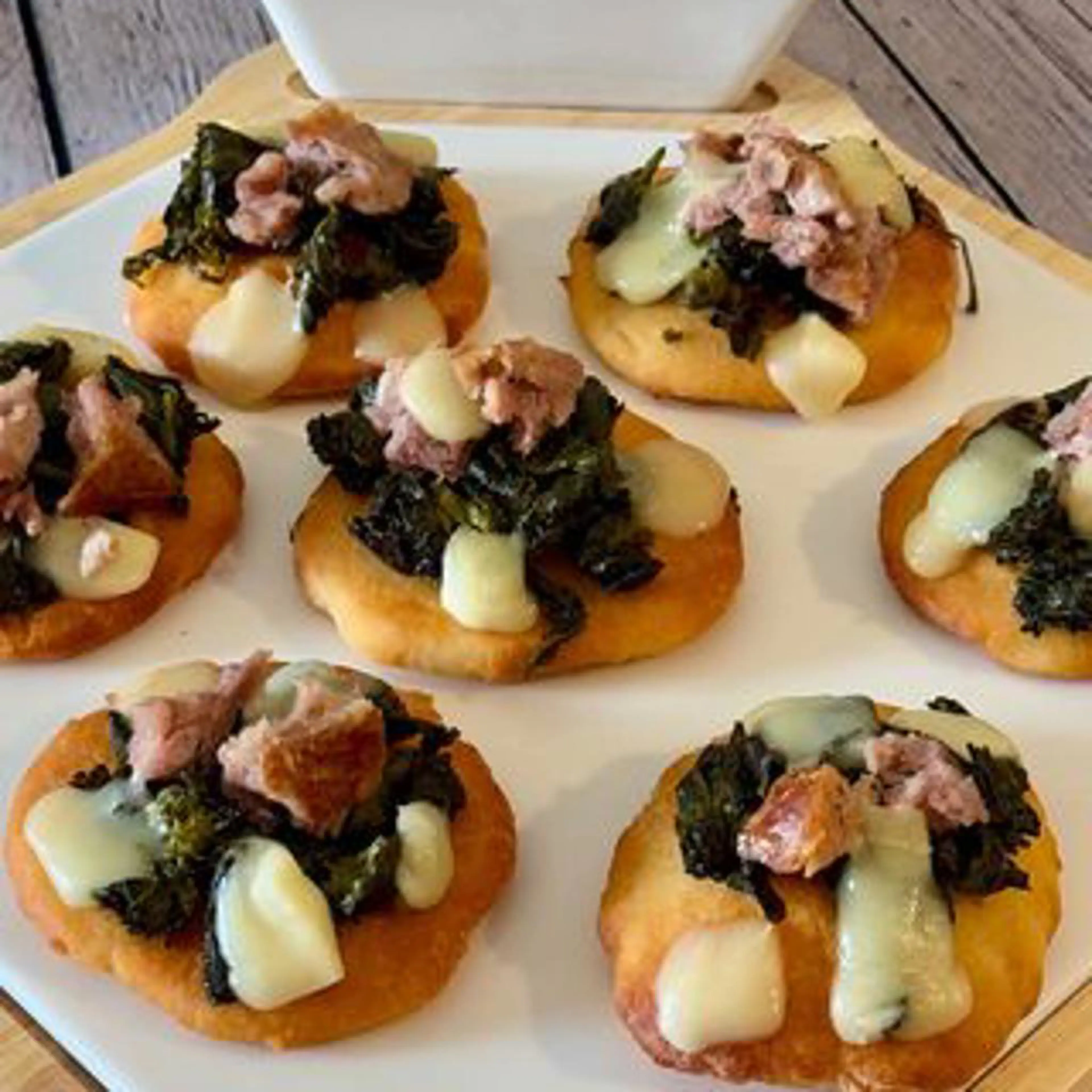 Air fryer yogurt pizzette