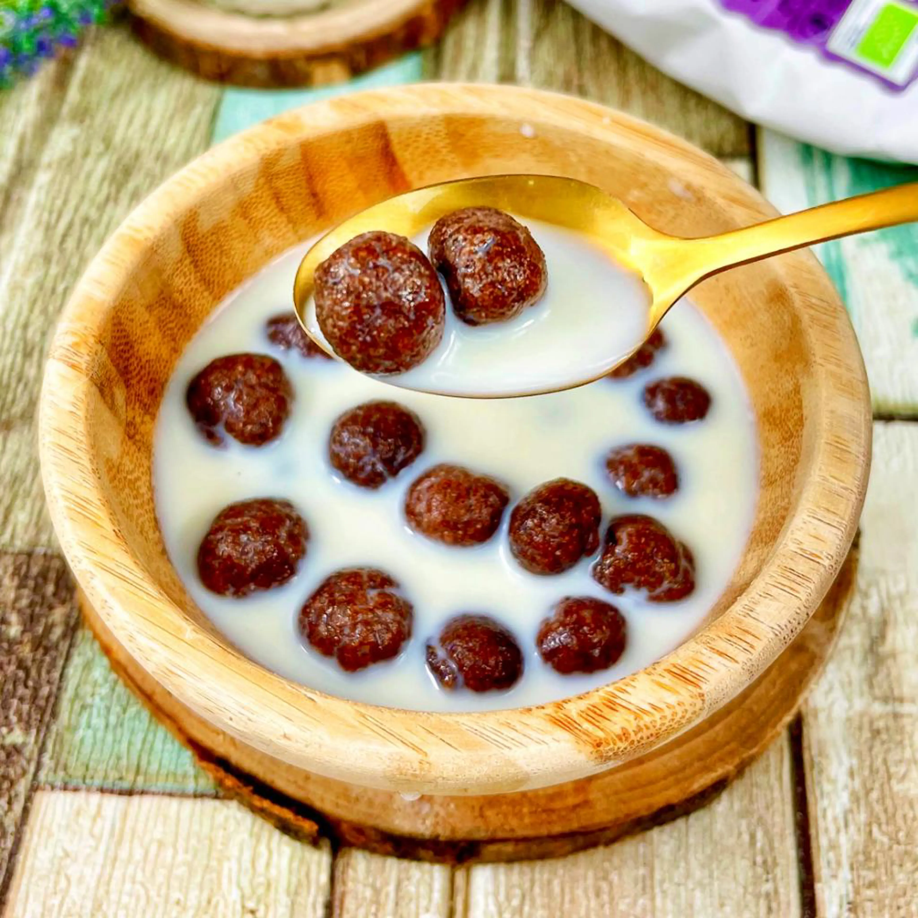 Air fryer cocoa cereal