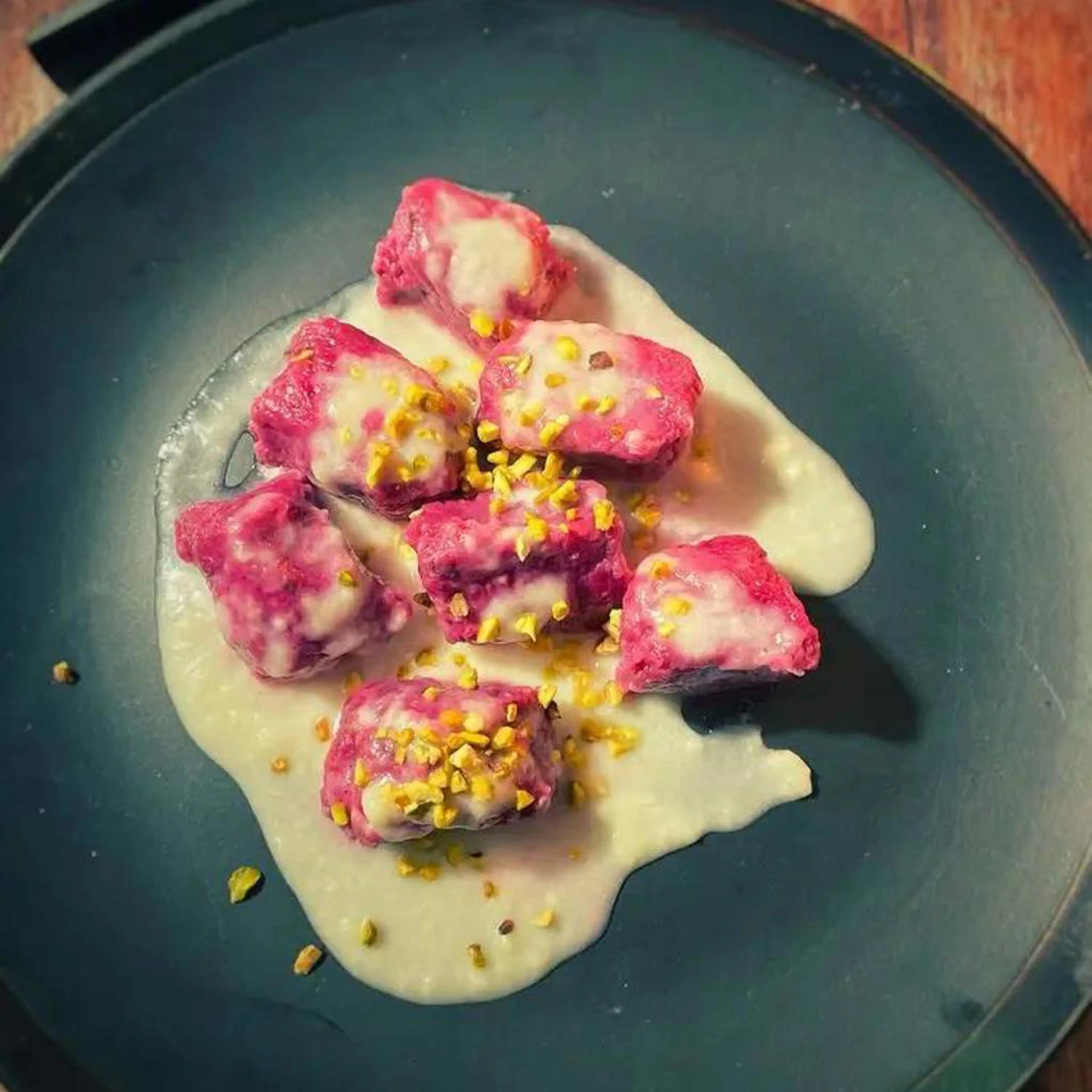 Beetroot gnocchi