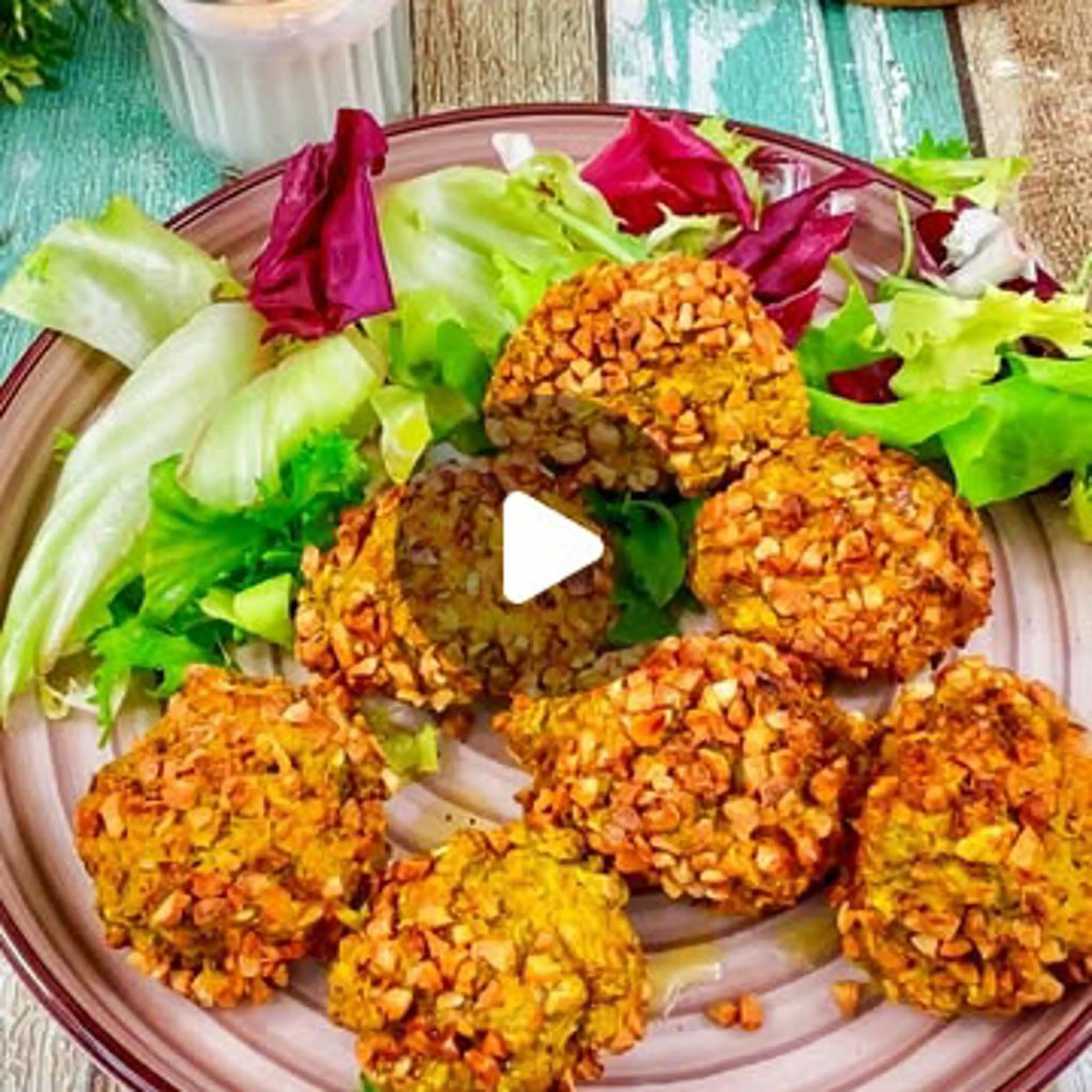 Pea and carrot meatballs