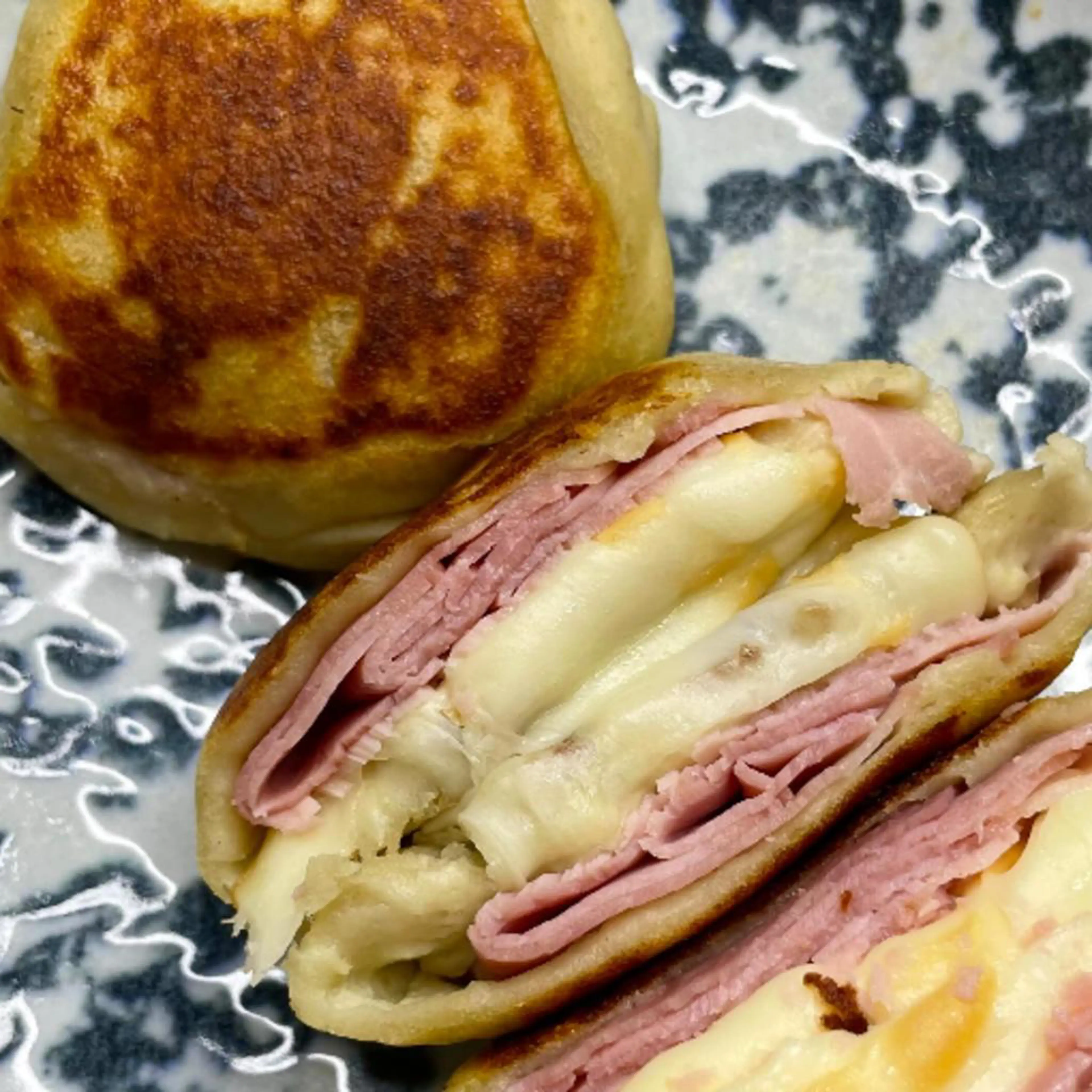 Stuffed Potato Buns in a Pan