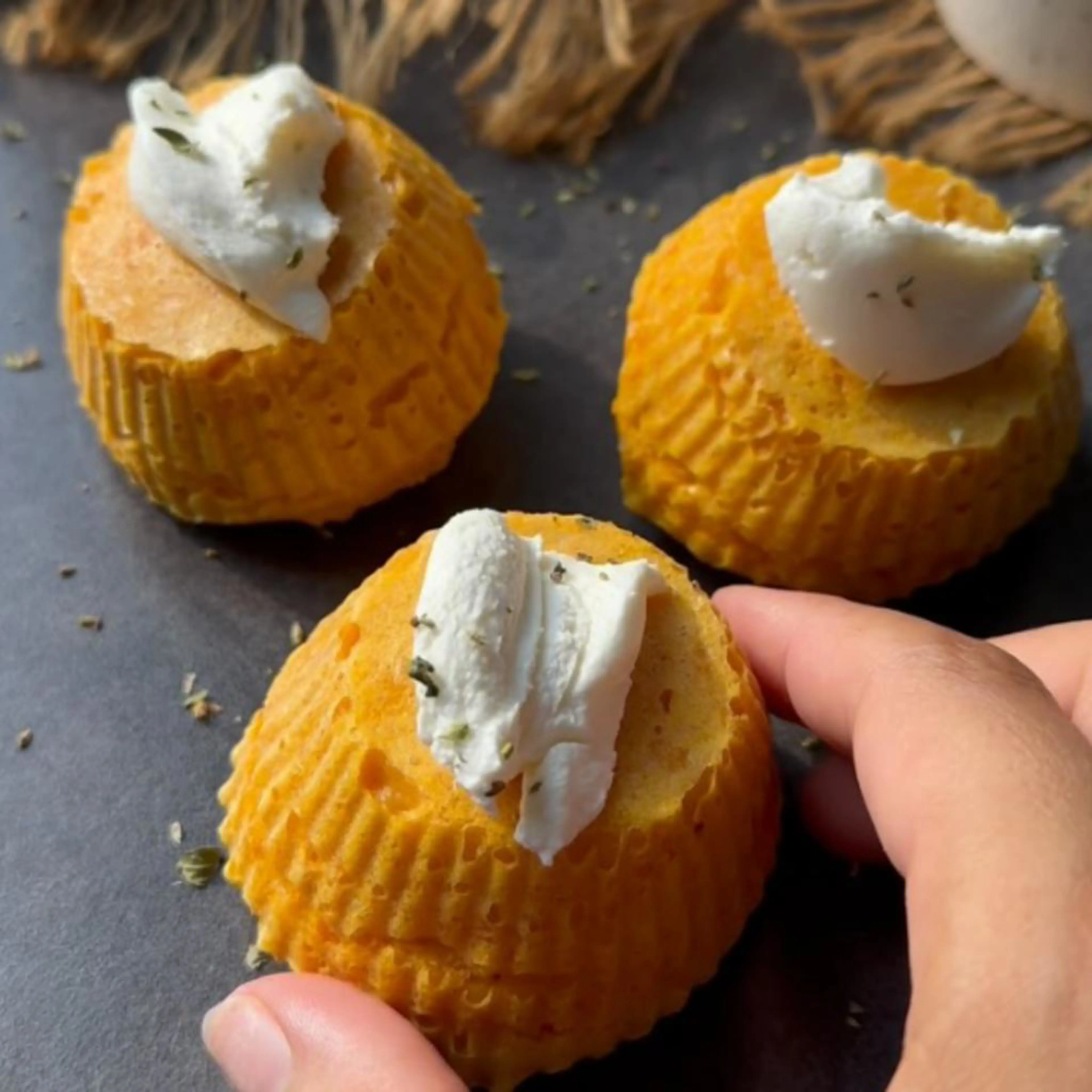 Carrot and Parmesan muffins