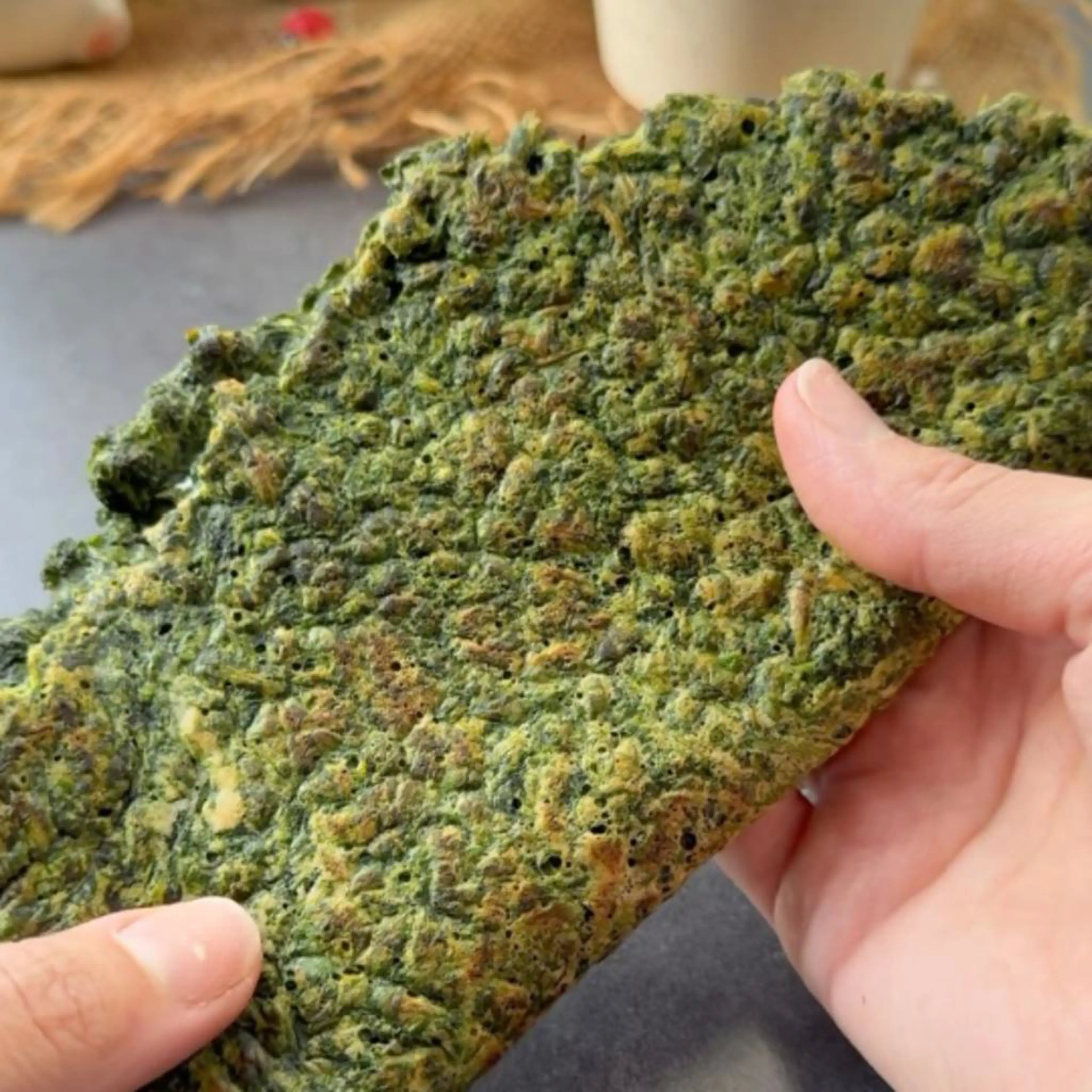 Spinach piadina