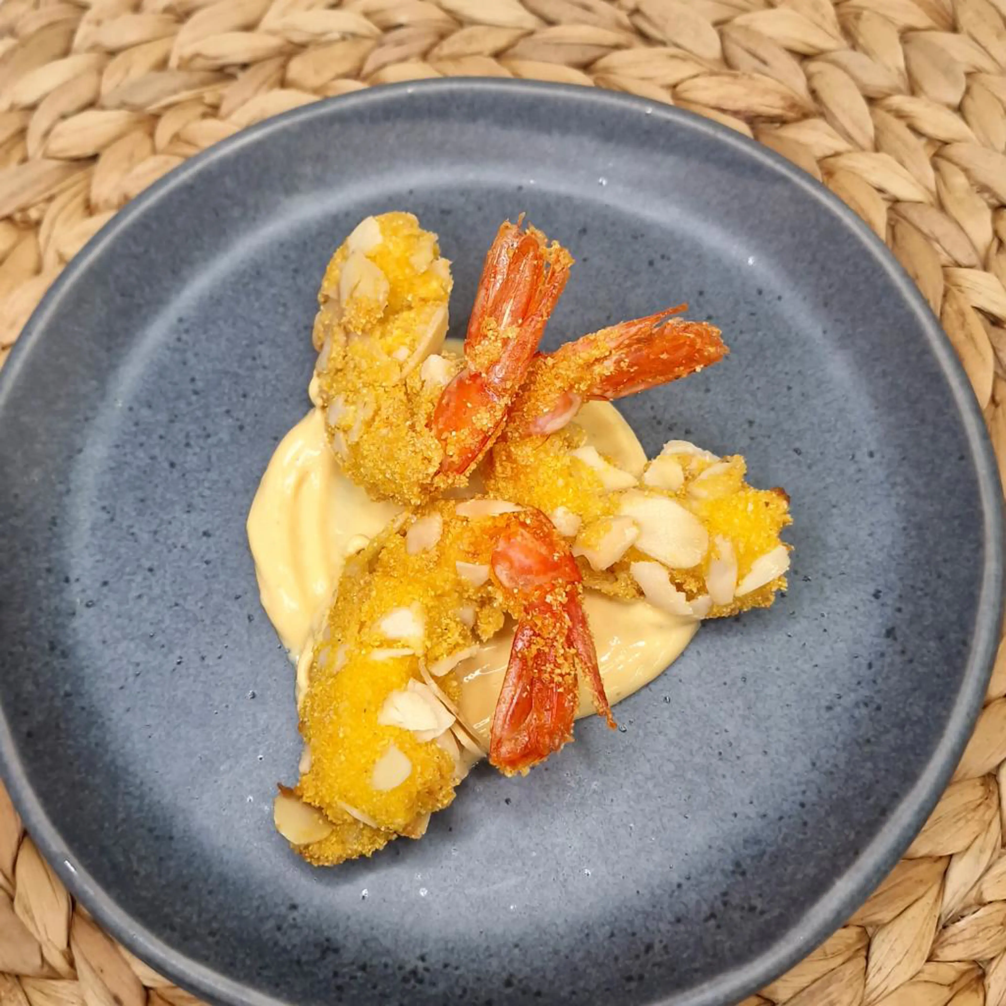 Gluten-free almond-crusted shrimp