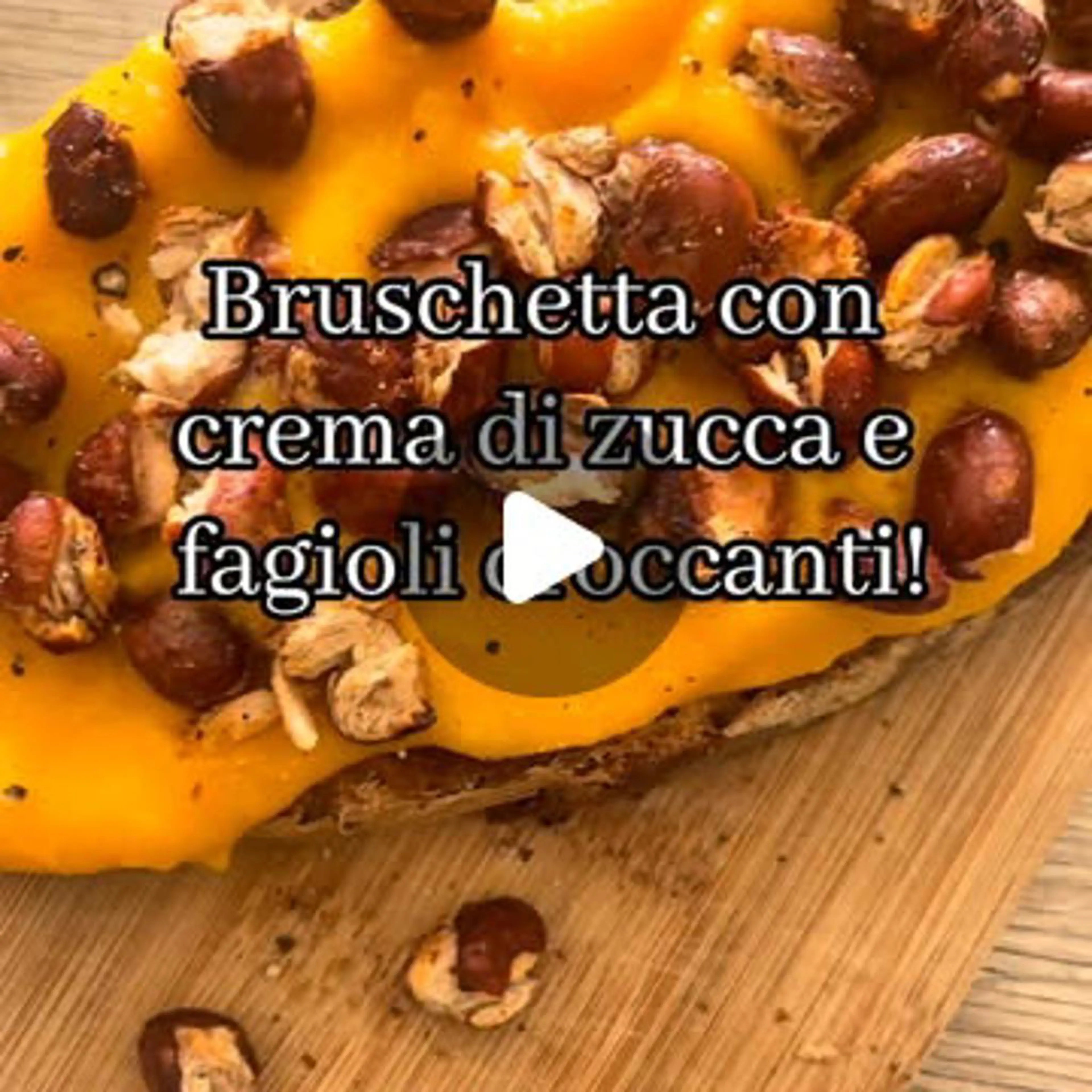 Bruschetta crémeuse et croustillante