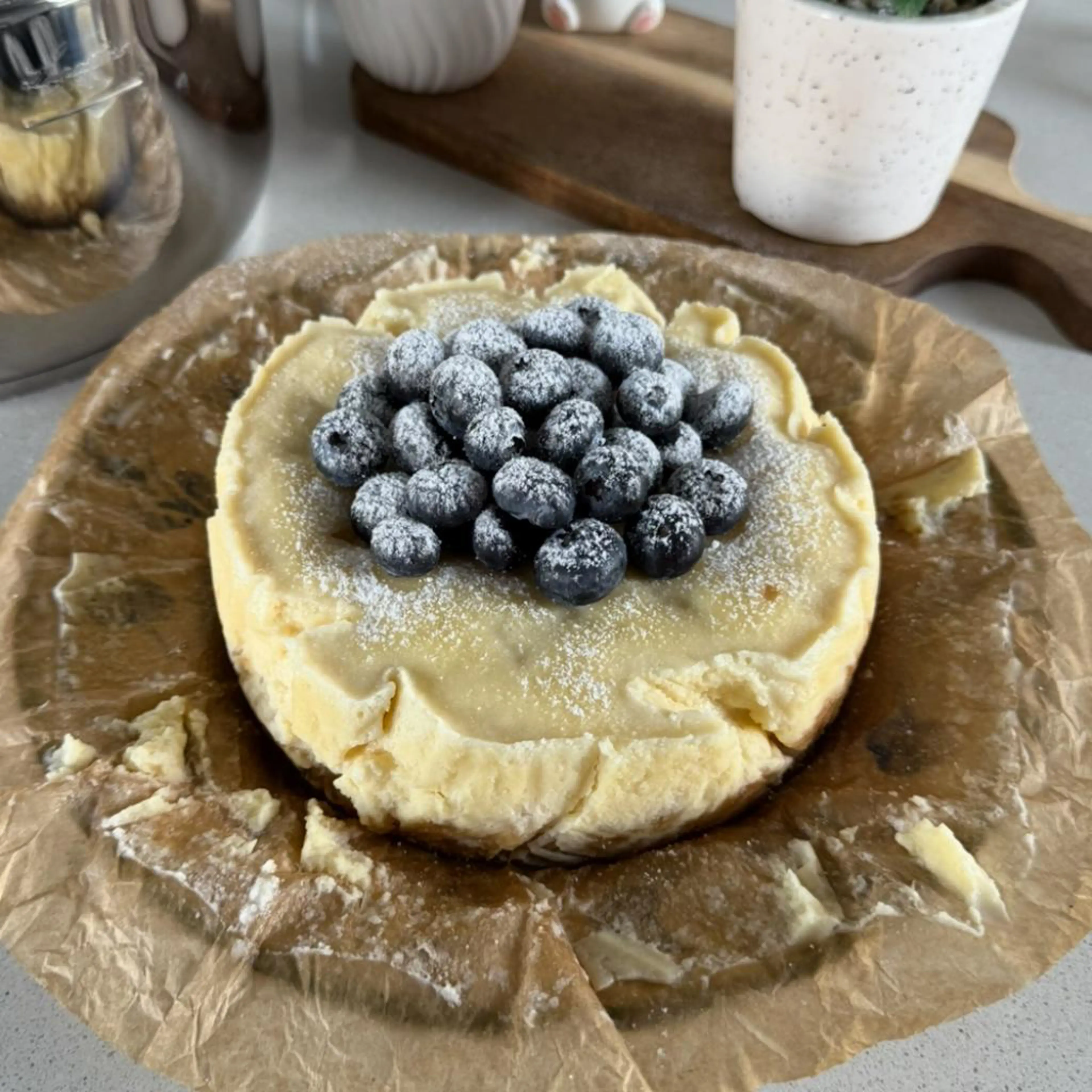 Steamed cheesecake