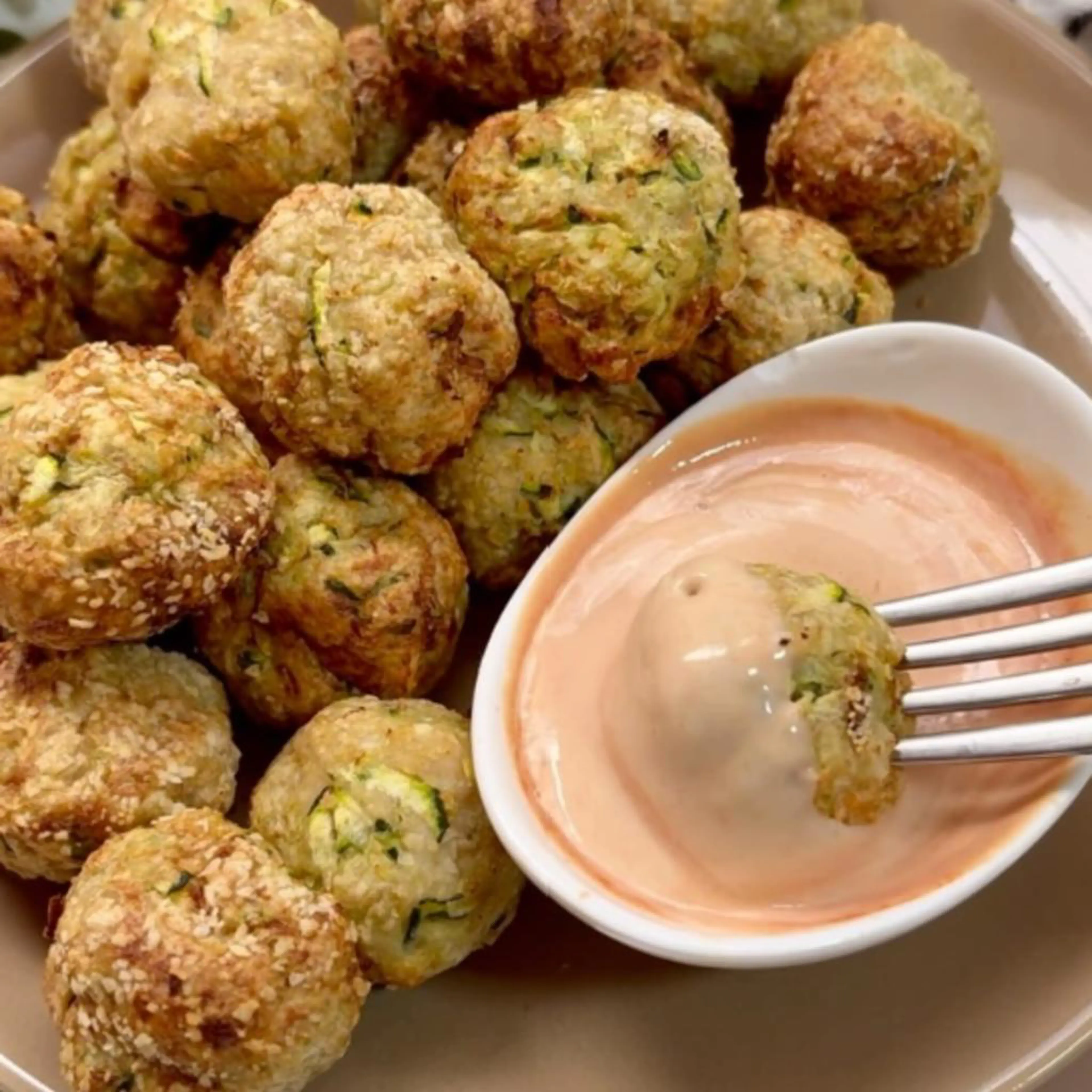 Chicken and zucchini meatballs