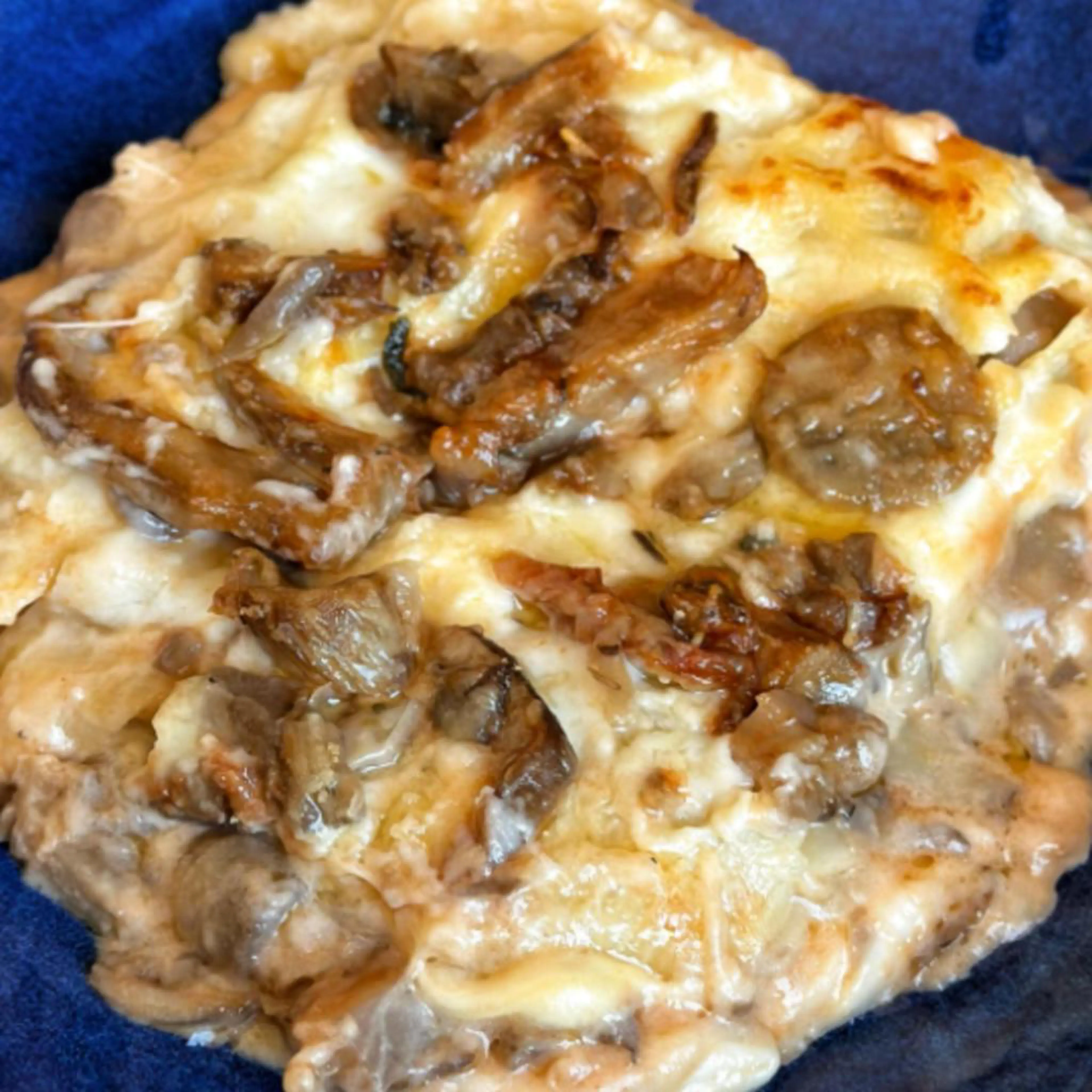 4-cheese and mixed mushroom lasagna