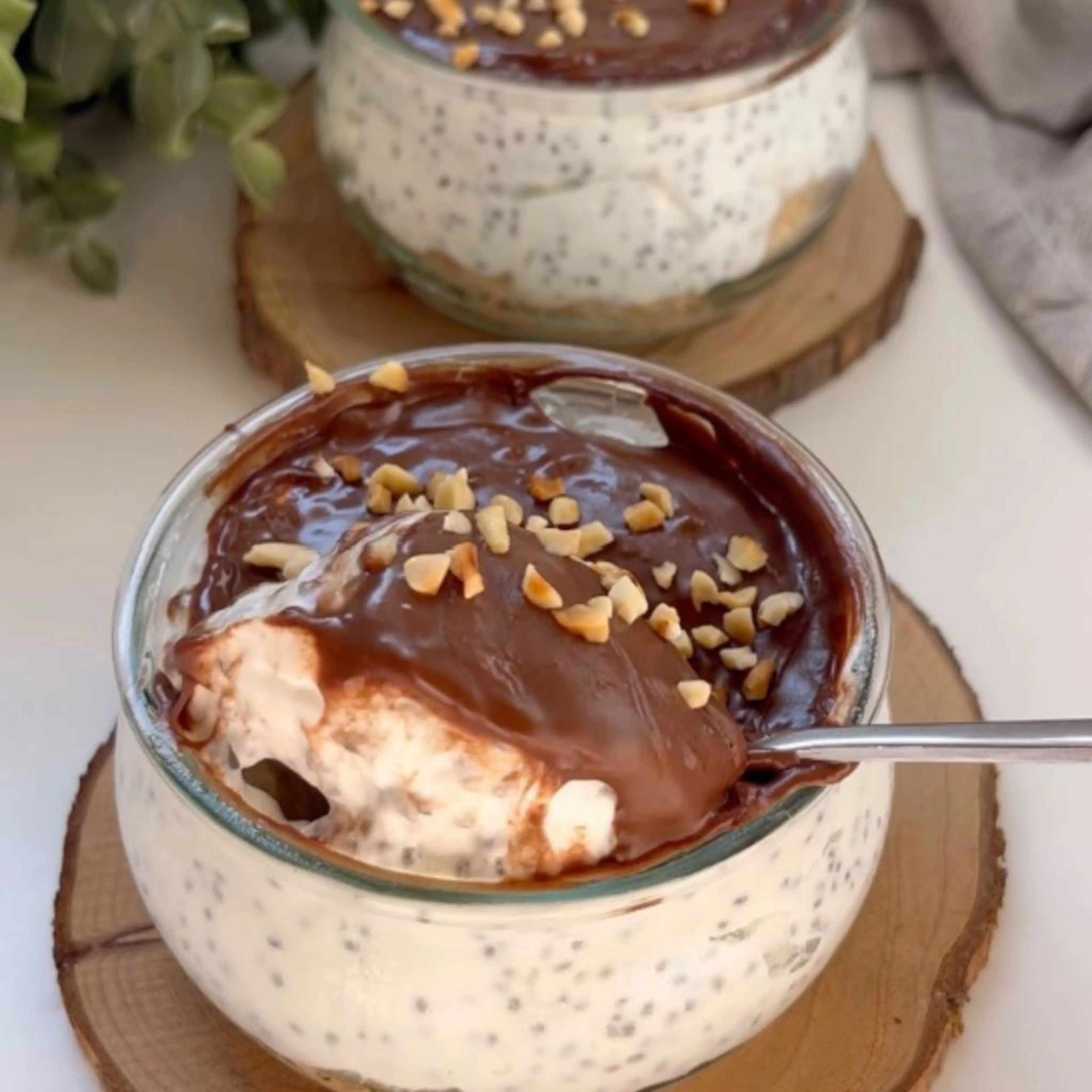 Mini chia seed cheesecake