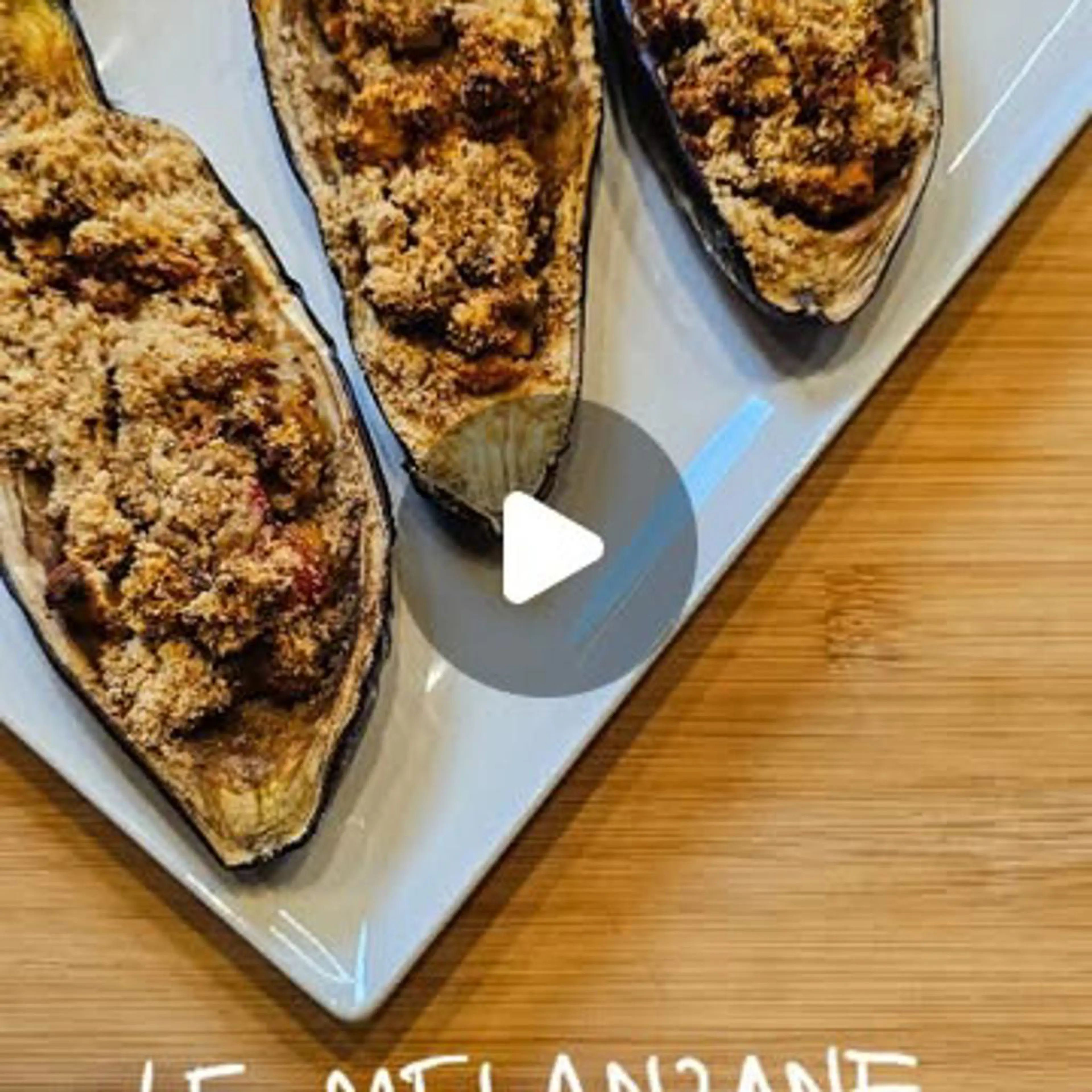 Stuffed eggplants gluten-free, lactose-free and vegan