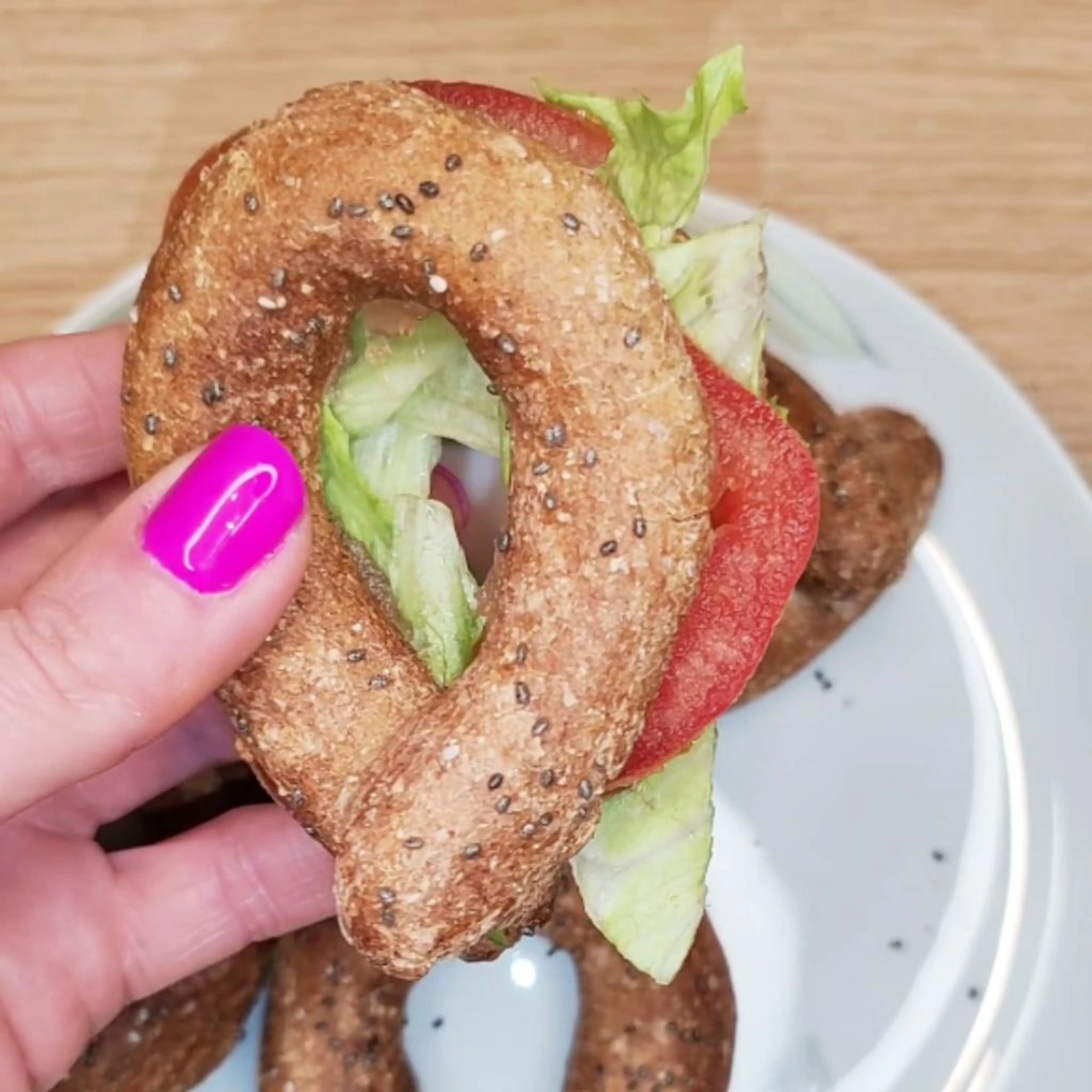 Vollkorn-Bagels mit 3 Zutaten