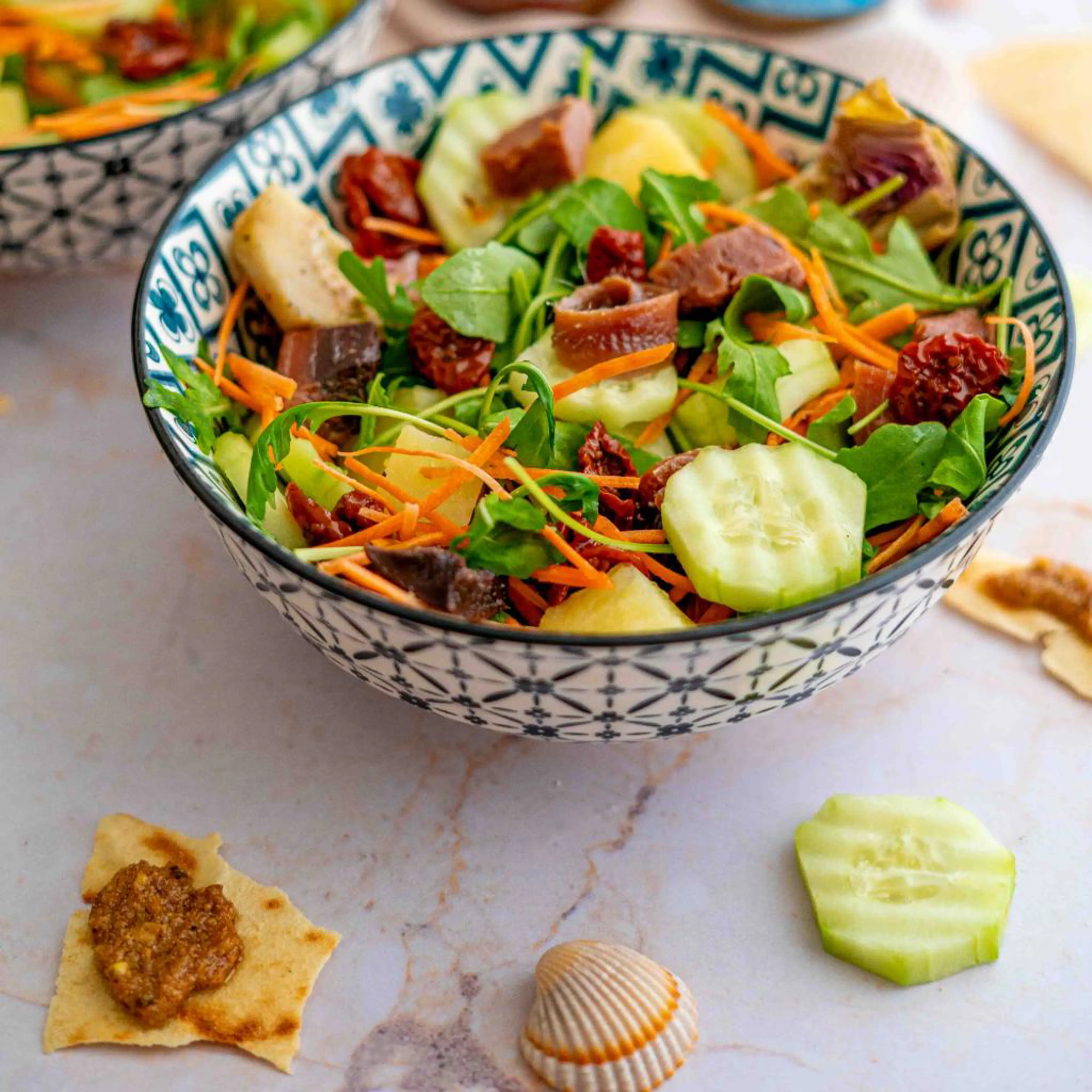 Grande salade au parfum de mer