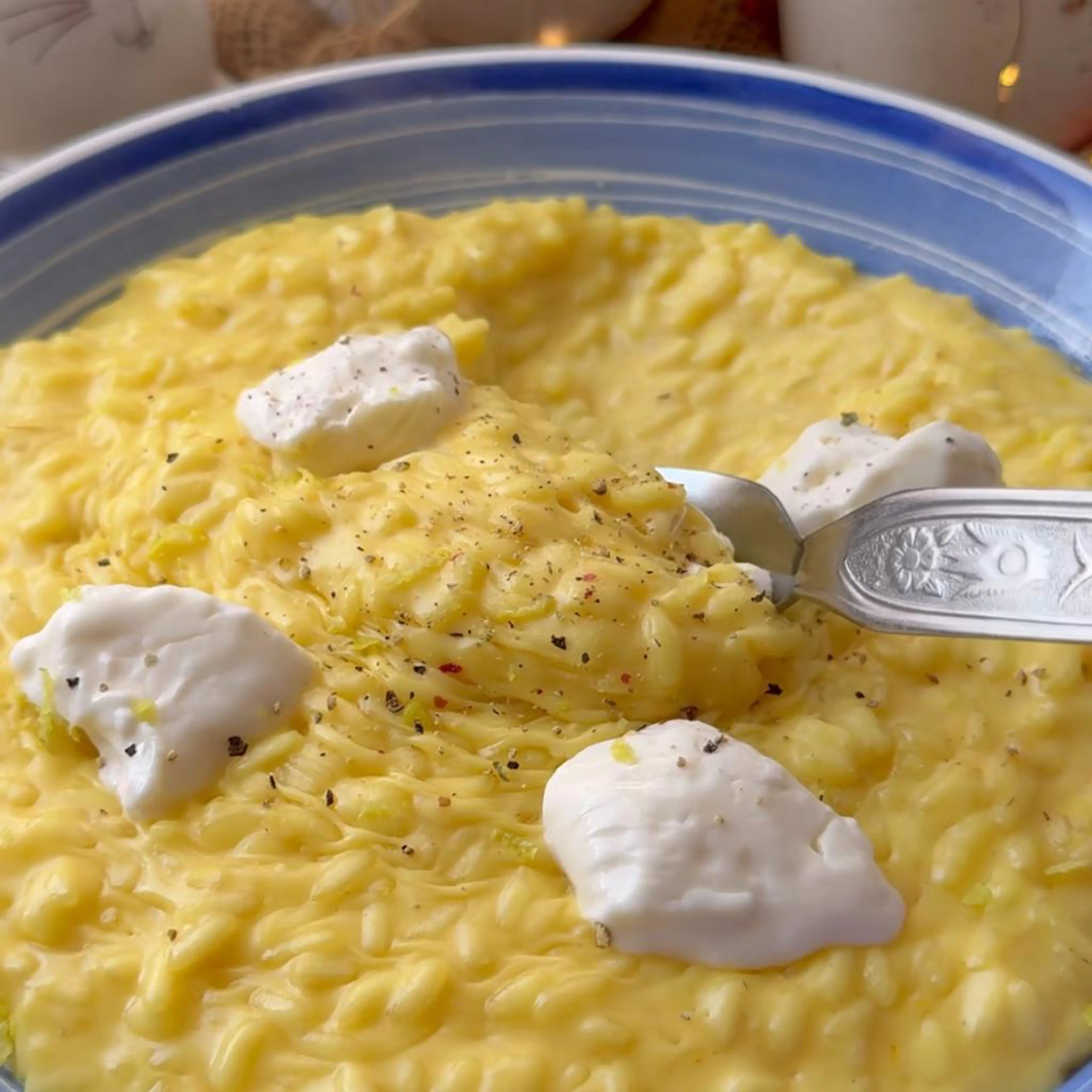 Risoto super cremoso de limão (sem óleo e sem manteiga)