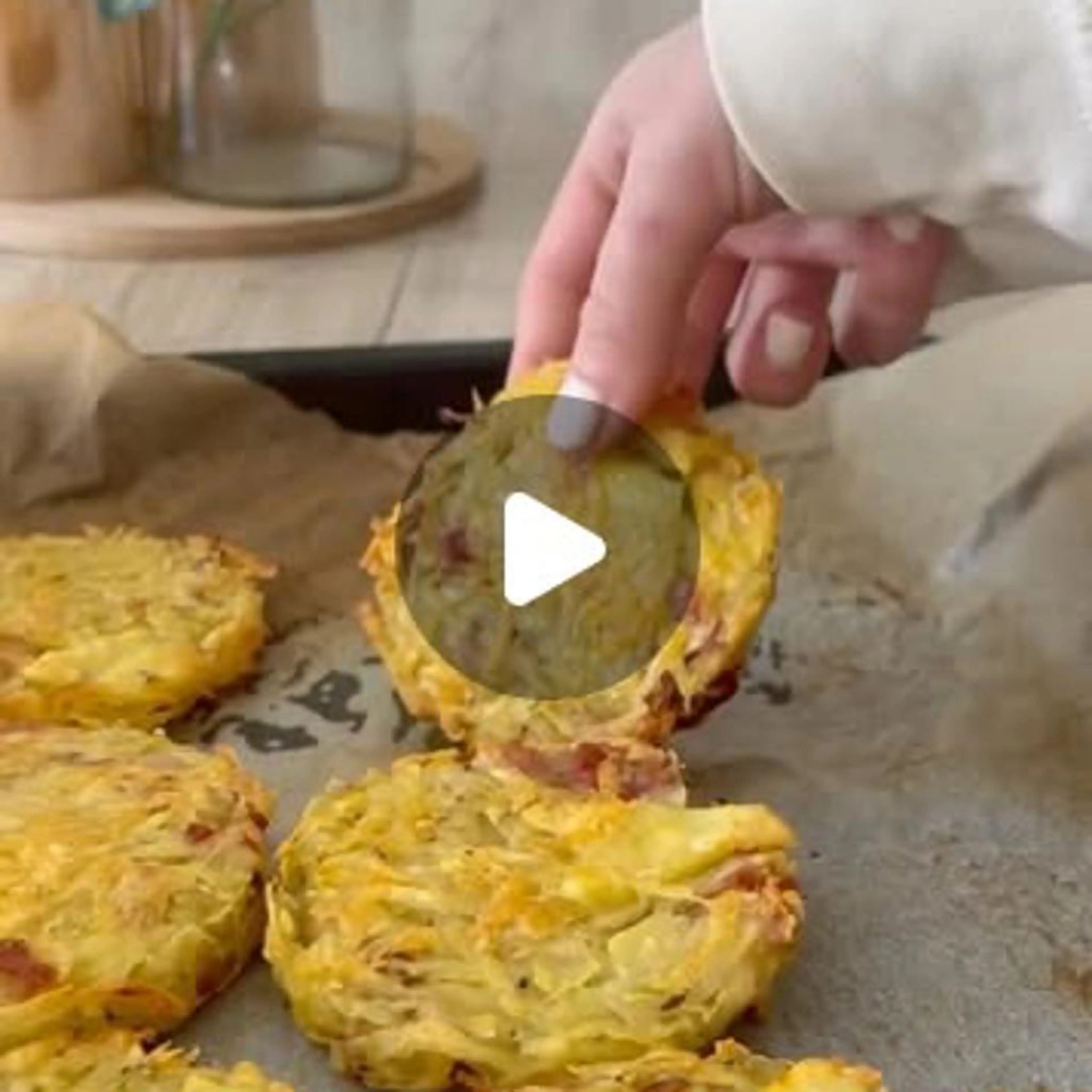 Fırında patates ve speck rösti