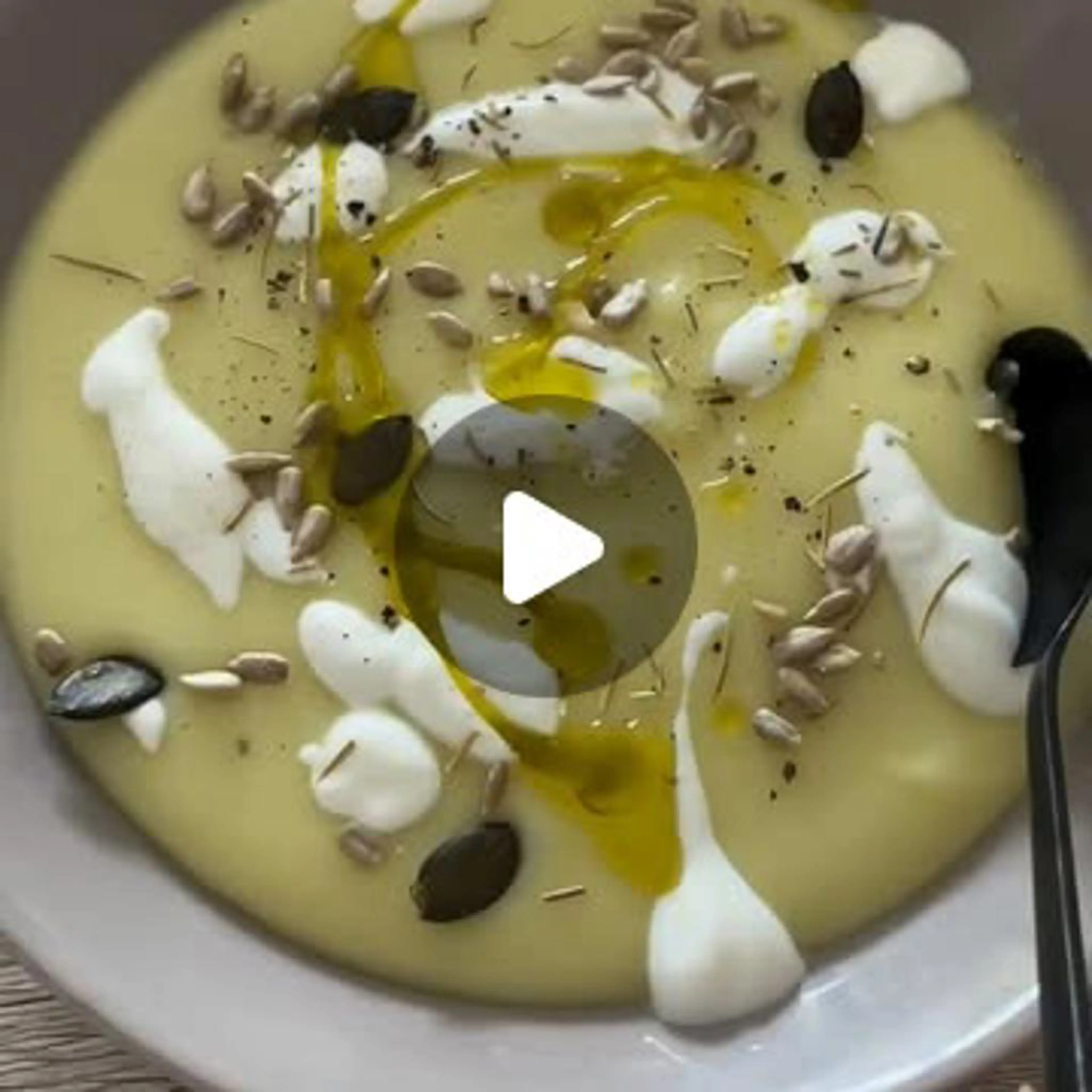 Cauliflower and potato cream soup