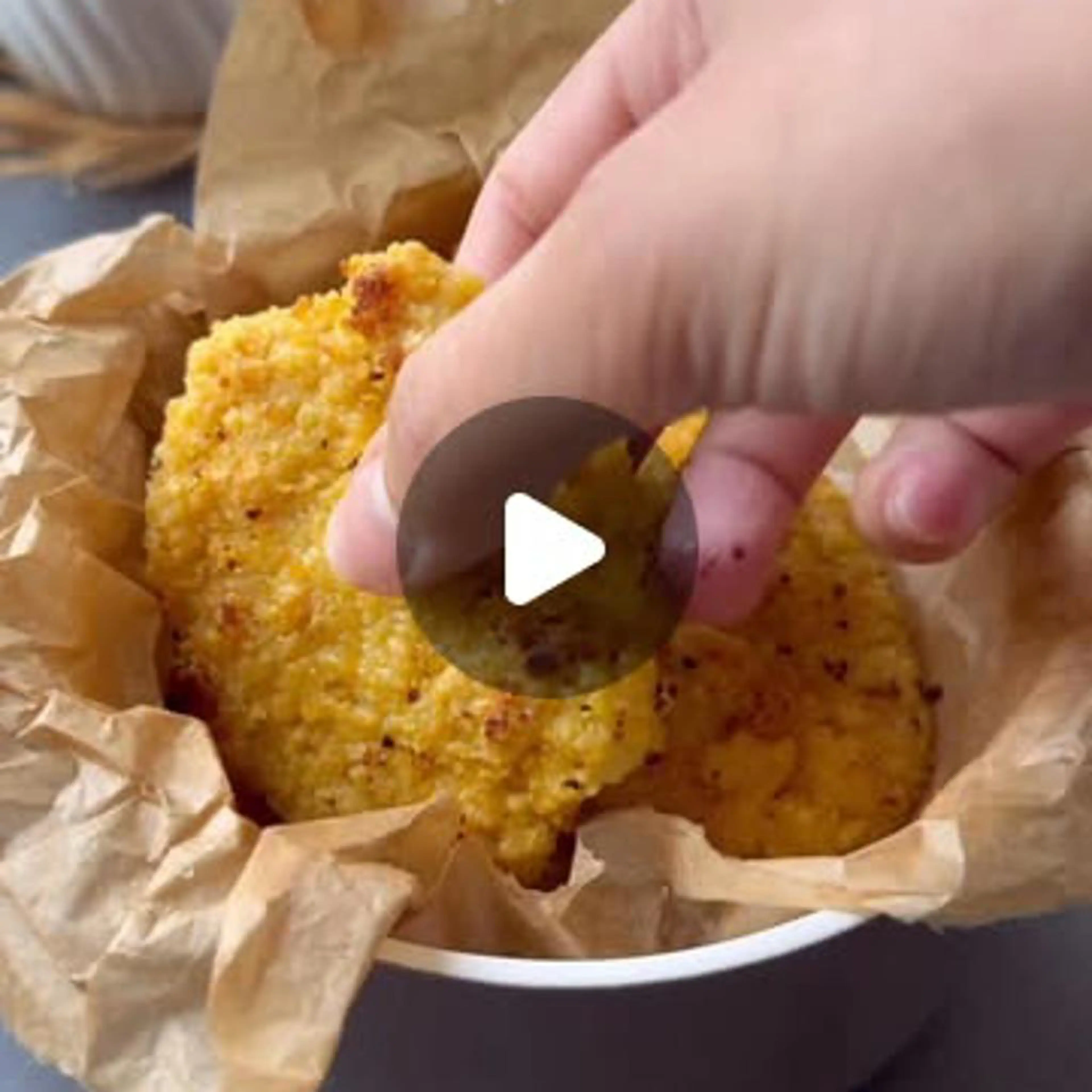 Chickpea flour nuggets (gluten-free)