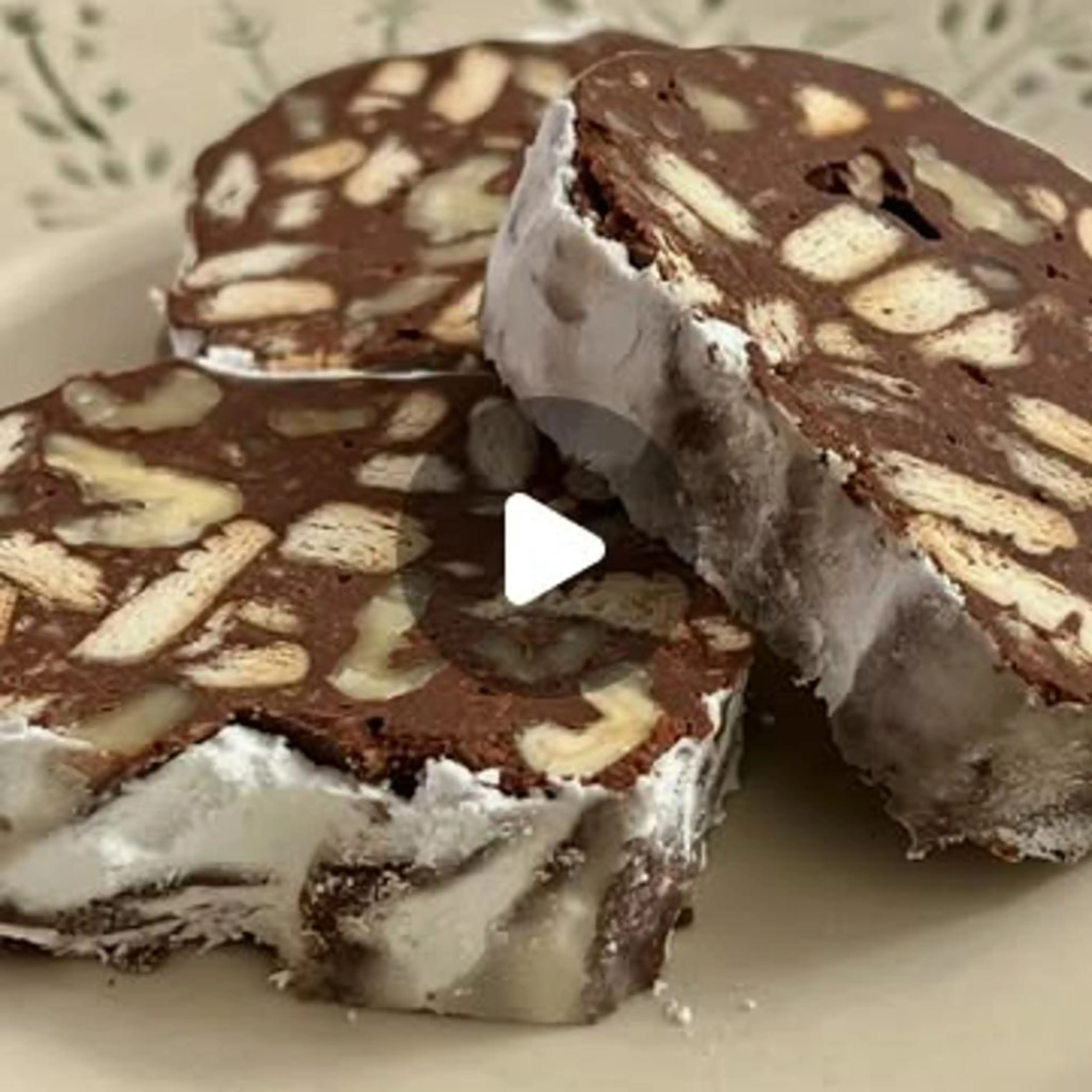 Chocolate salami (butter-free and egg-free version)