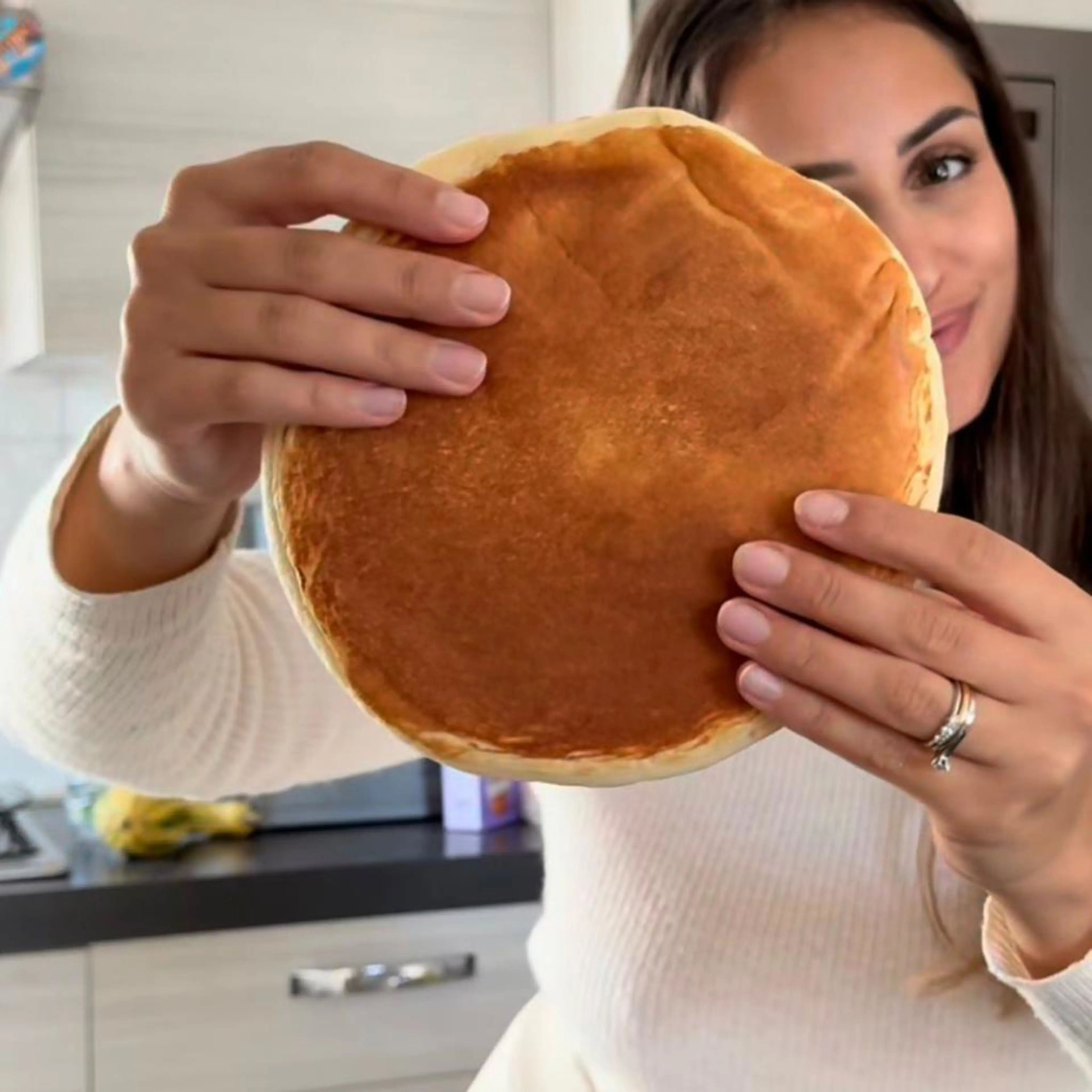 Fluffy giant pancake
