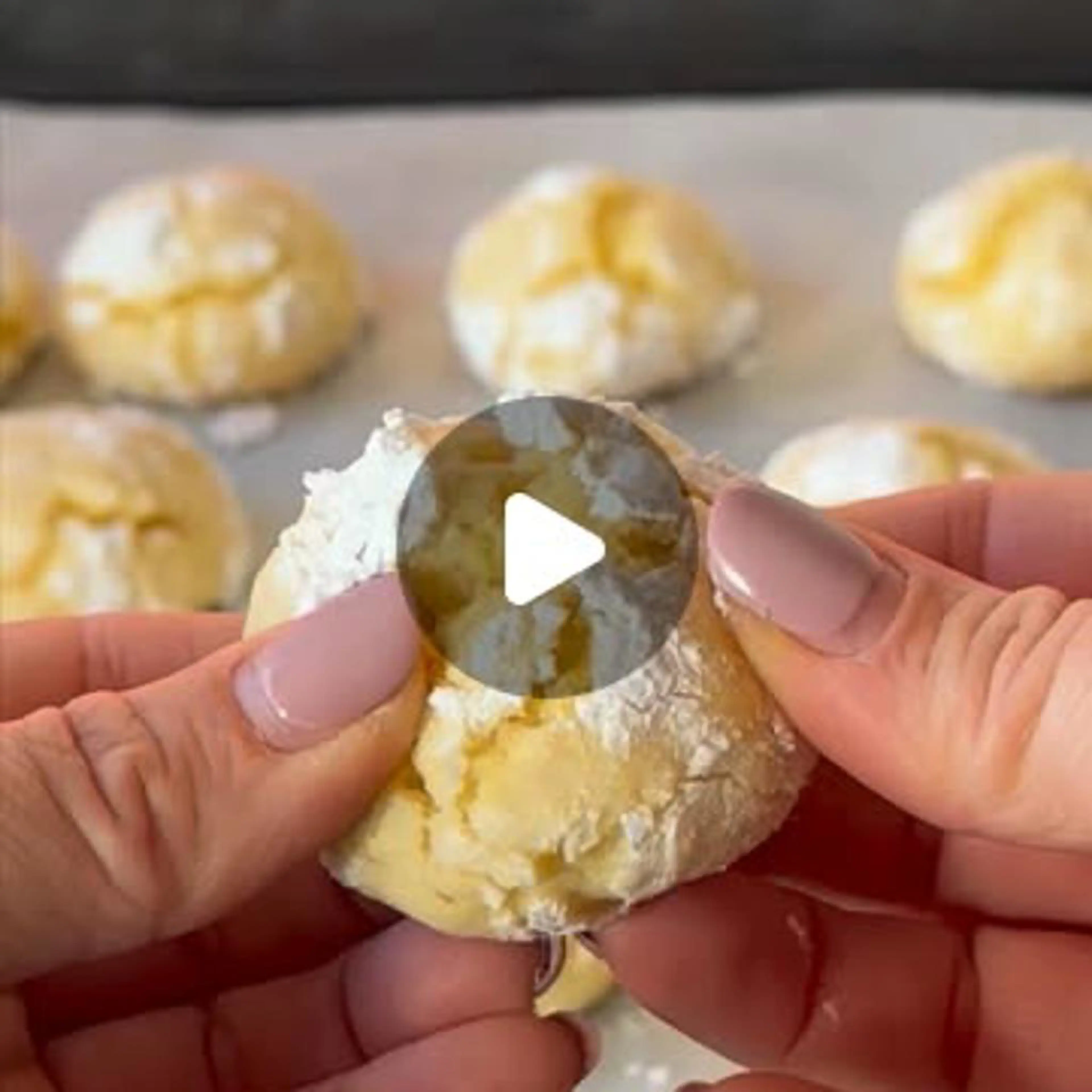 Lemon crinkle cookies