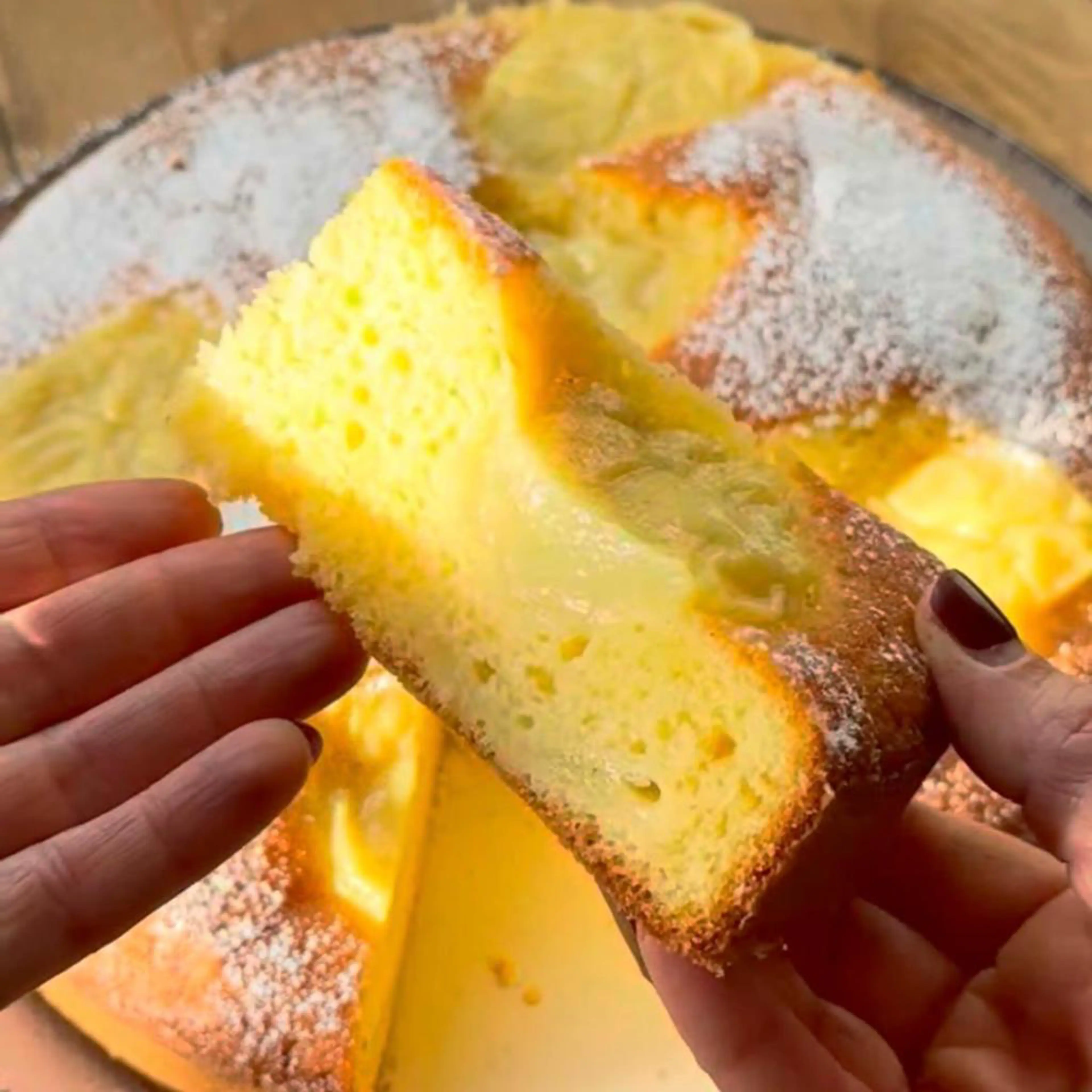 Citrus cake with orange cream