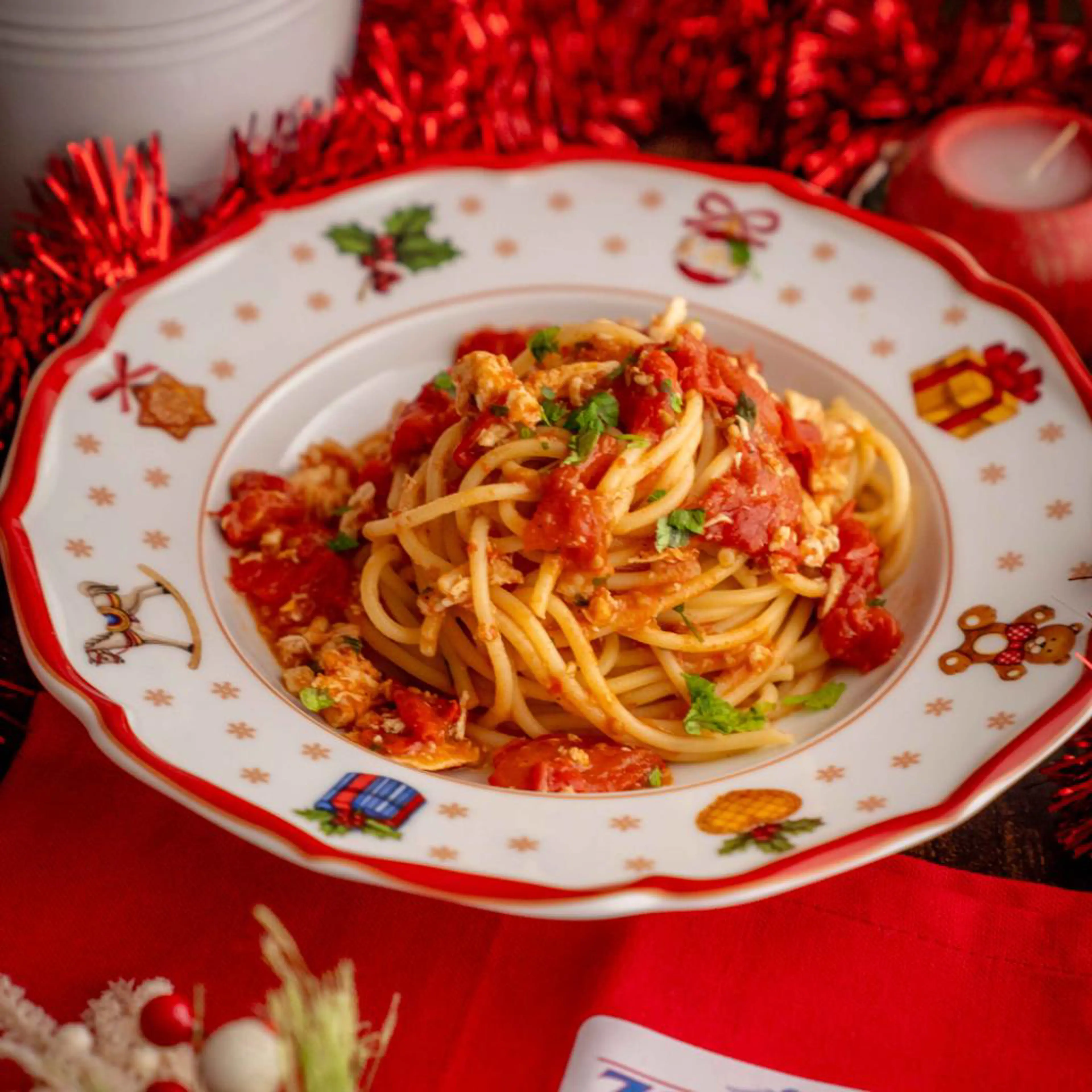 Istakozlu spagetti