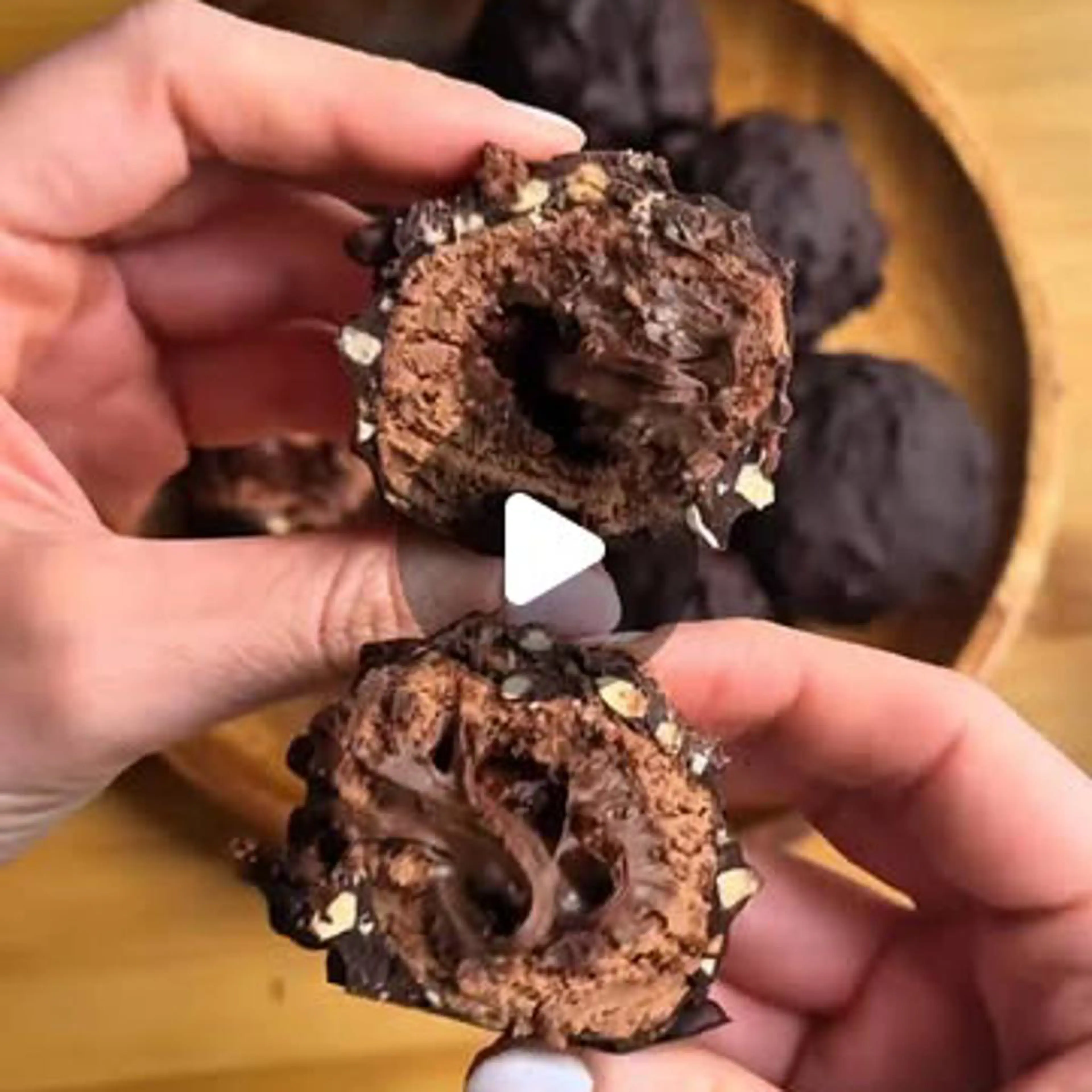 Chocolate-filled truffles